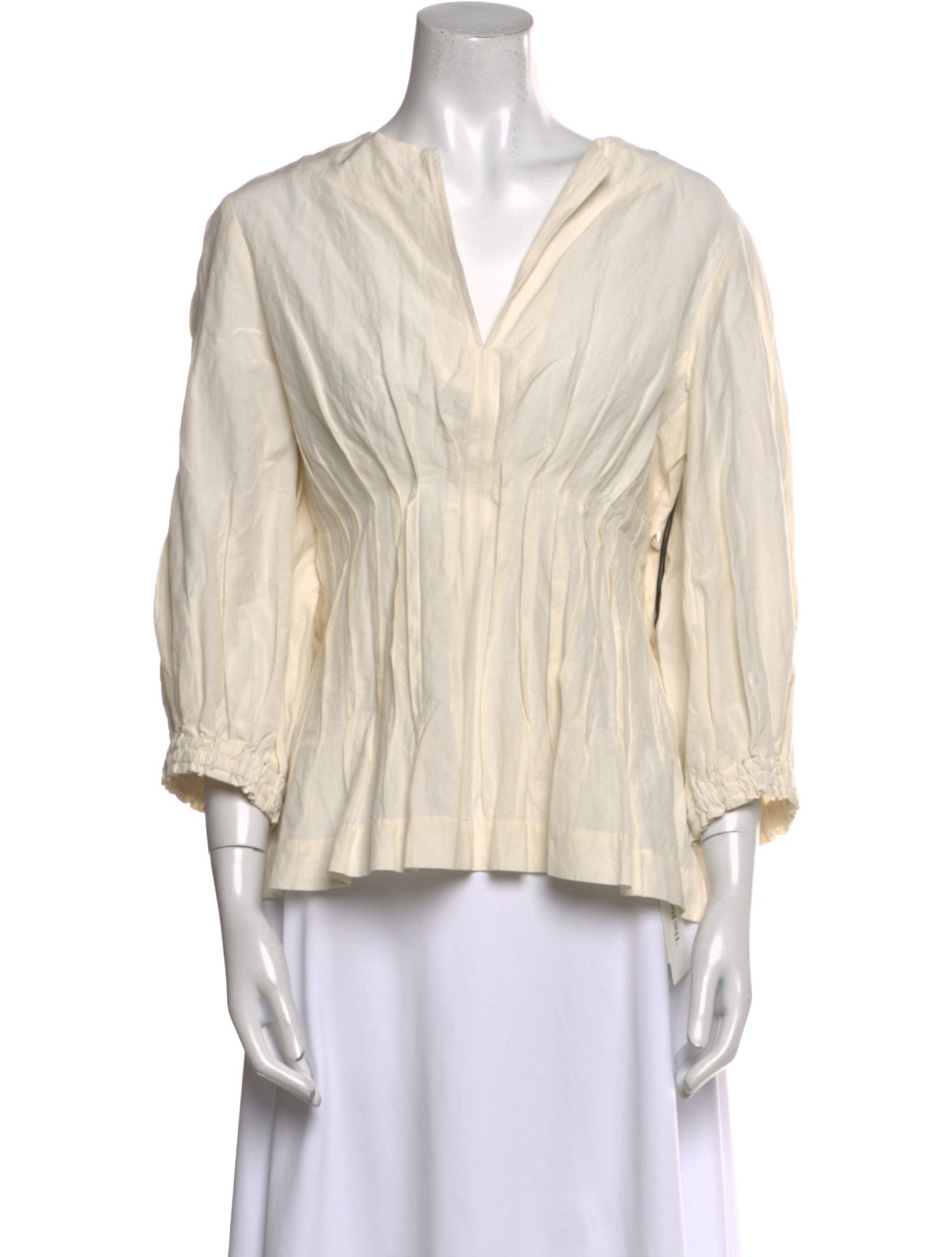 Apiece Apart V-Neck Three-Quarter Sleeve Blouse w/ Tags