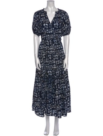 Apiece Apart Printed Long Dress