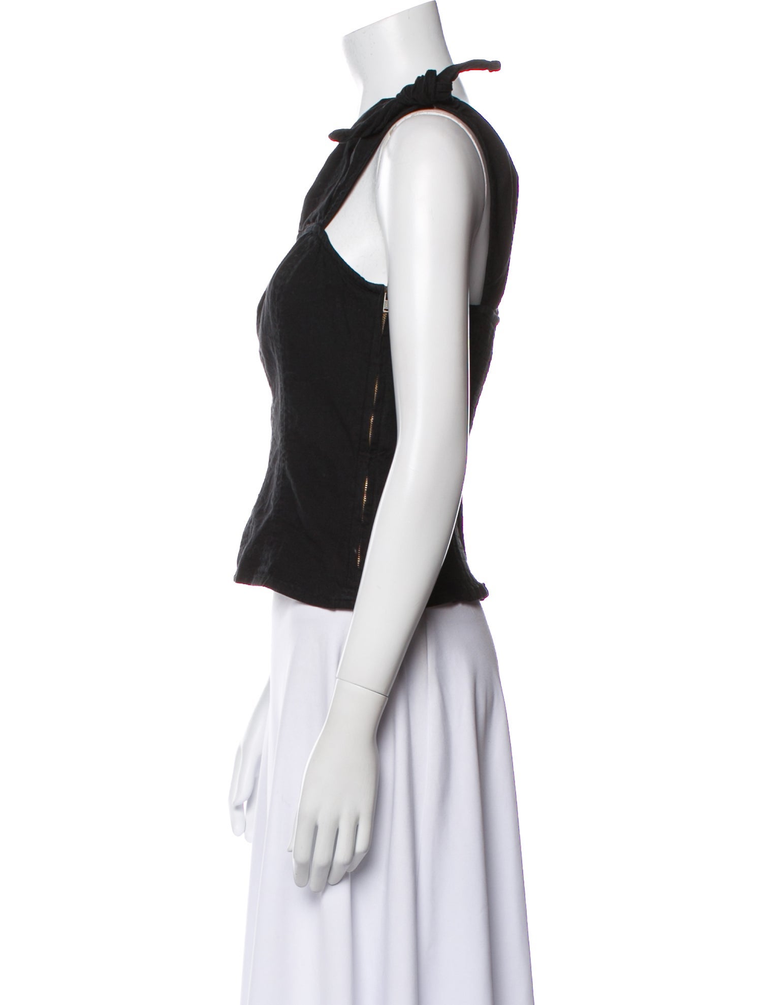 Apiece Apart One-Shoulder Sleeveless Crop Top