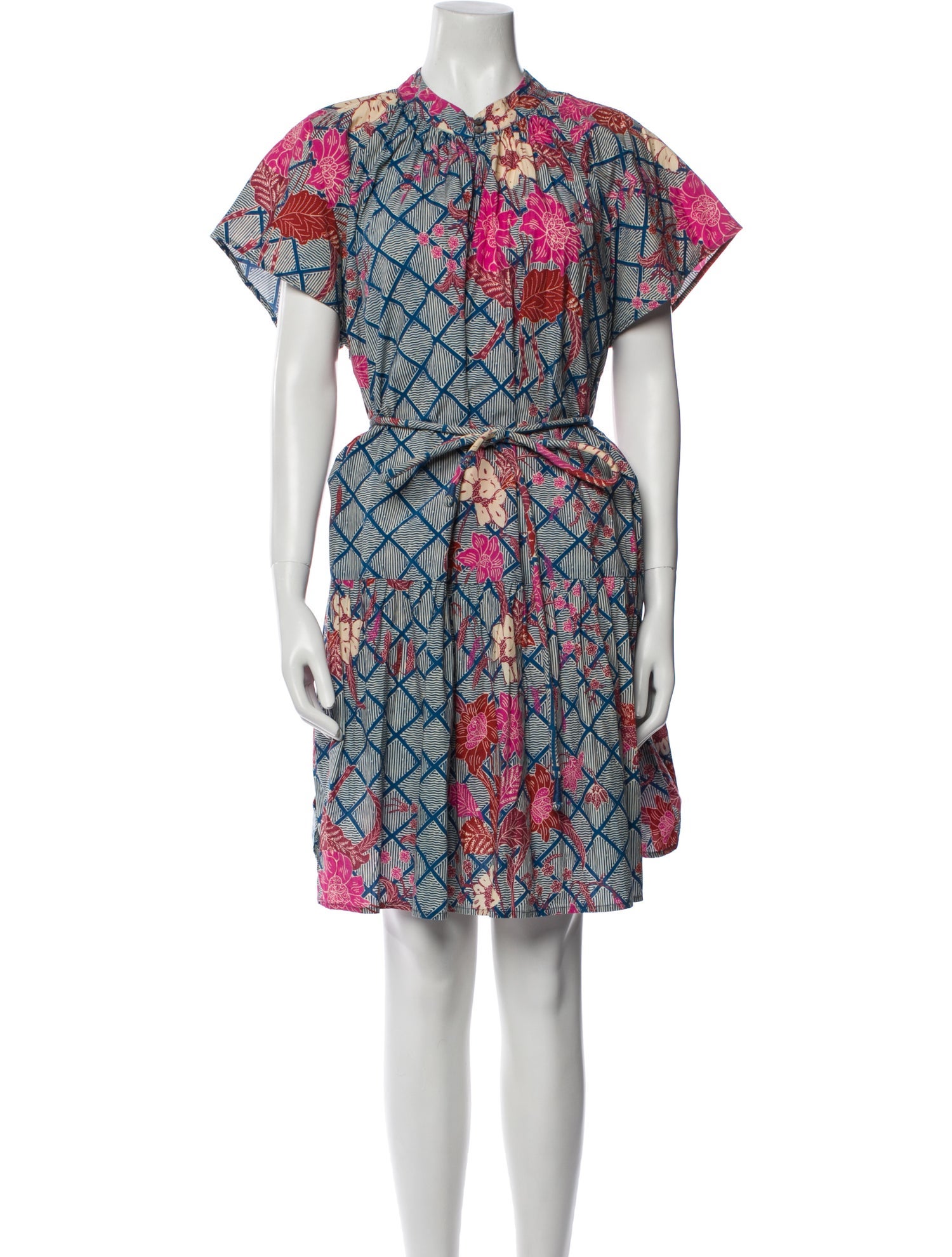 Apiece Apart Printed Knee-Length Dress
