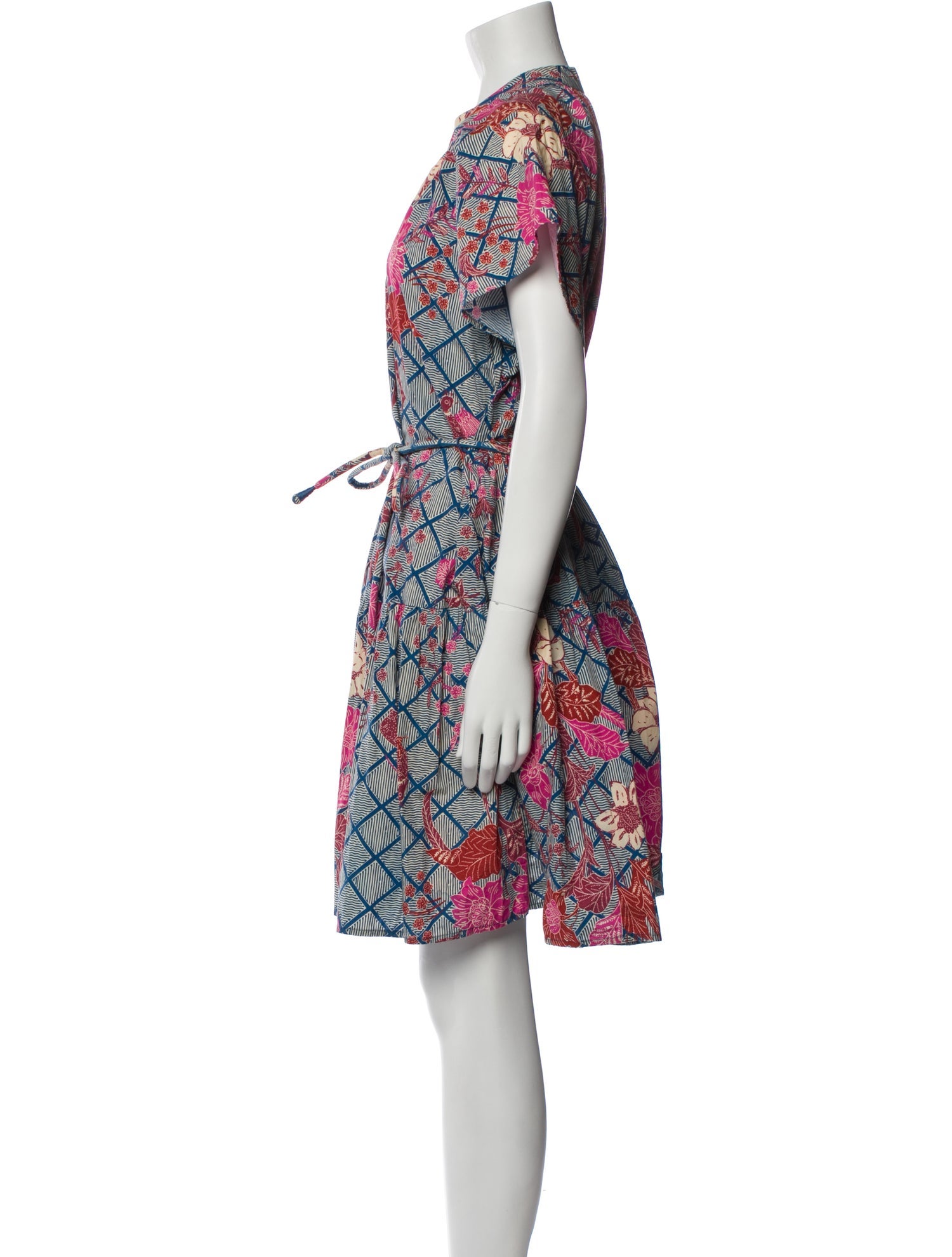 Apiece Apart Printed Knee-Length Dress