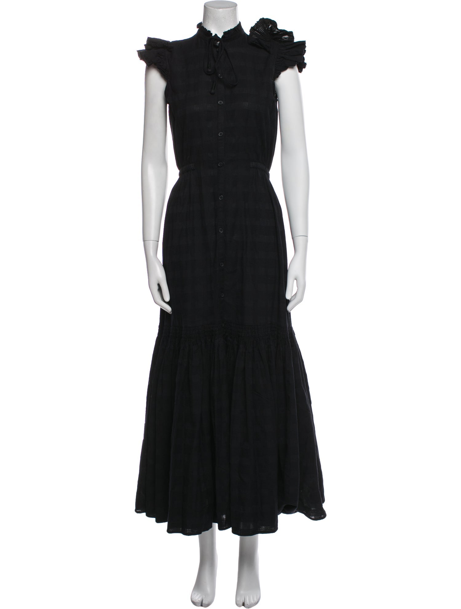 Apiece Apart Mock Neck Long Dress