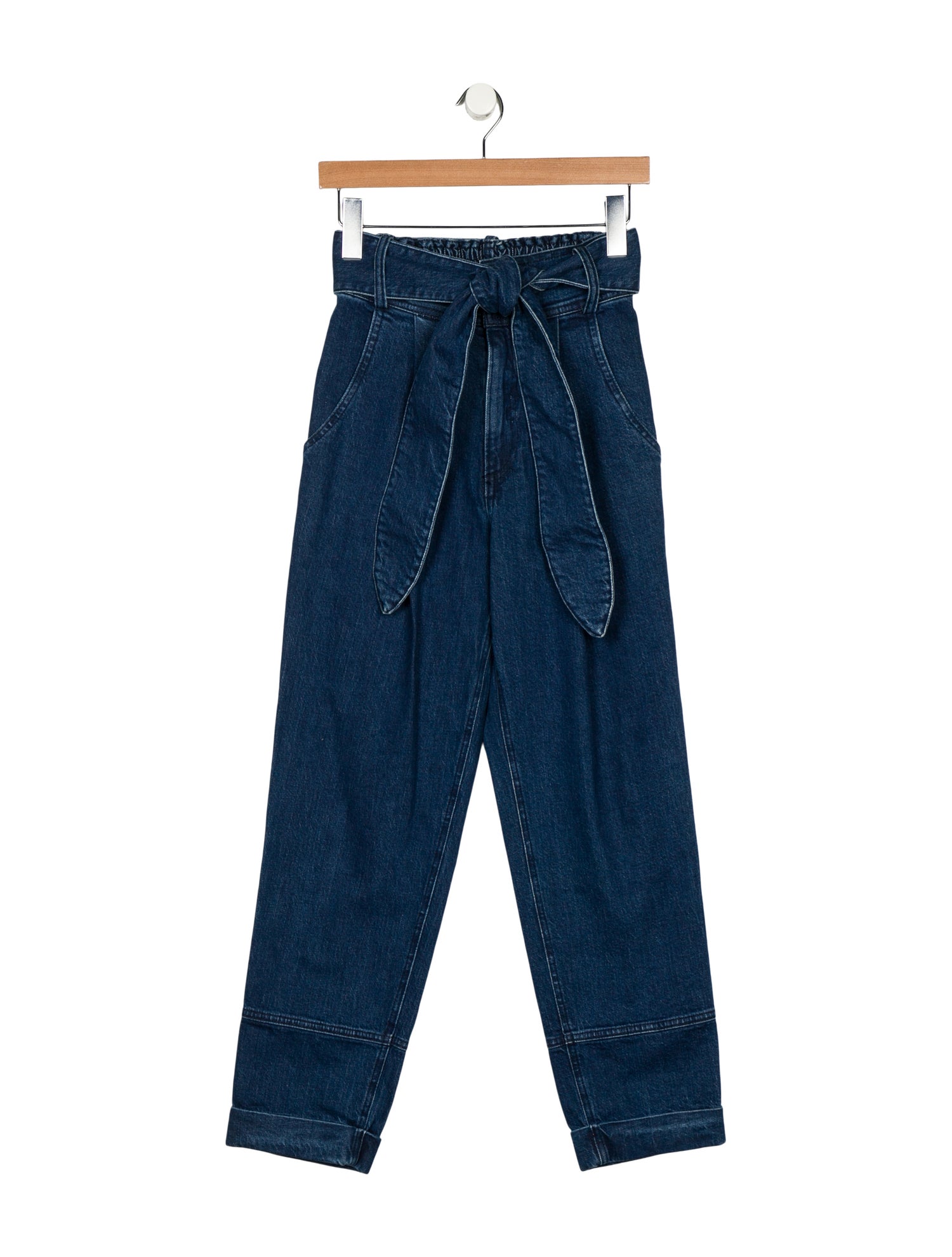 Apiece Apart High-Rise Straight Leg Jeans