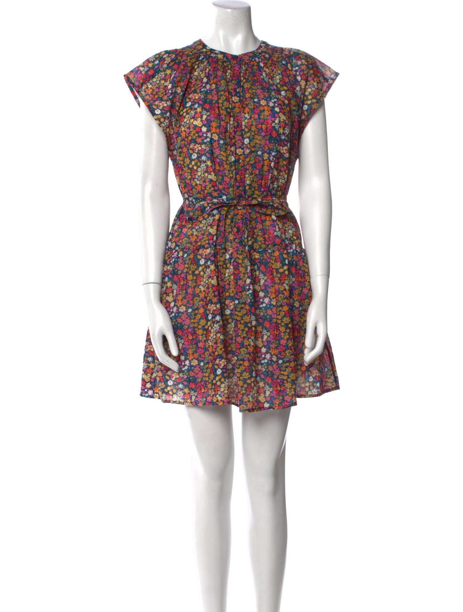 Apiece Apart Floral Print Mini Dress