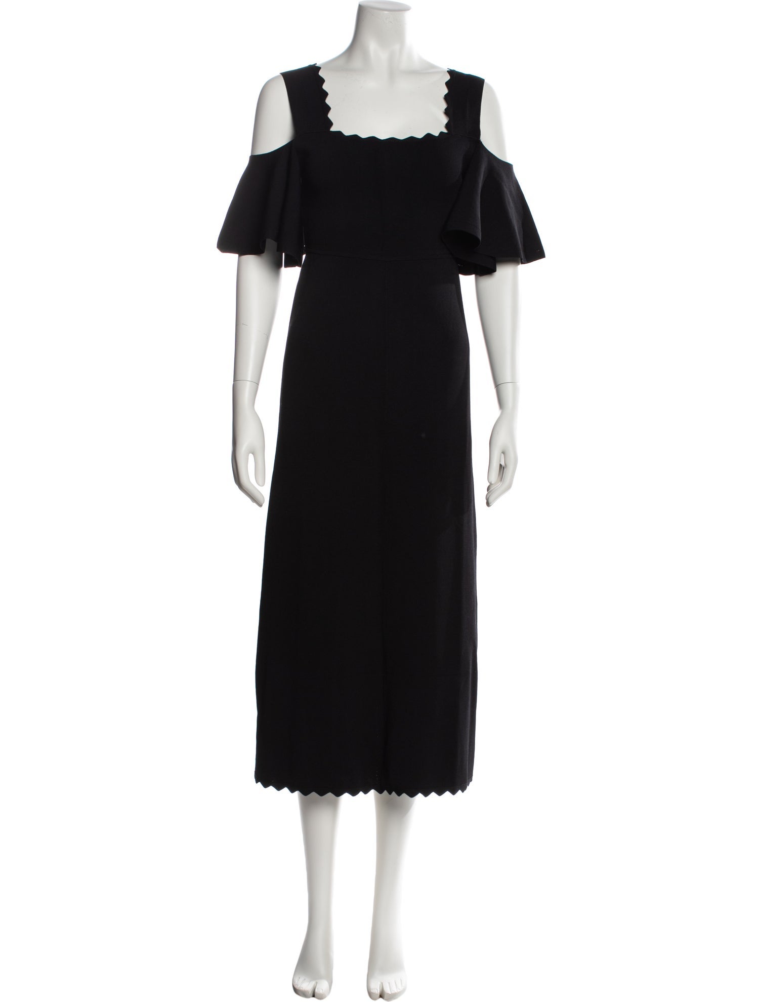 Apiece Apart Square Neckline Midi Length Dress