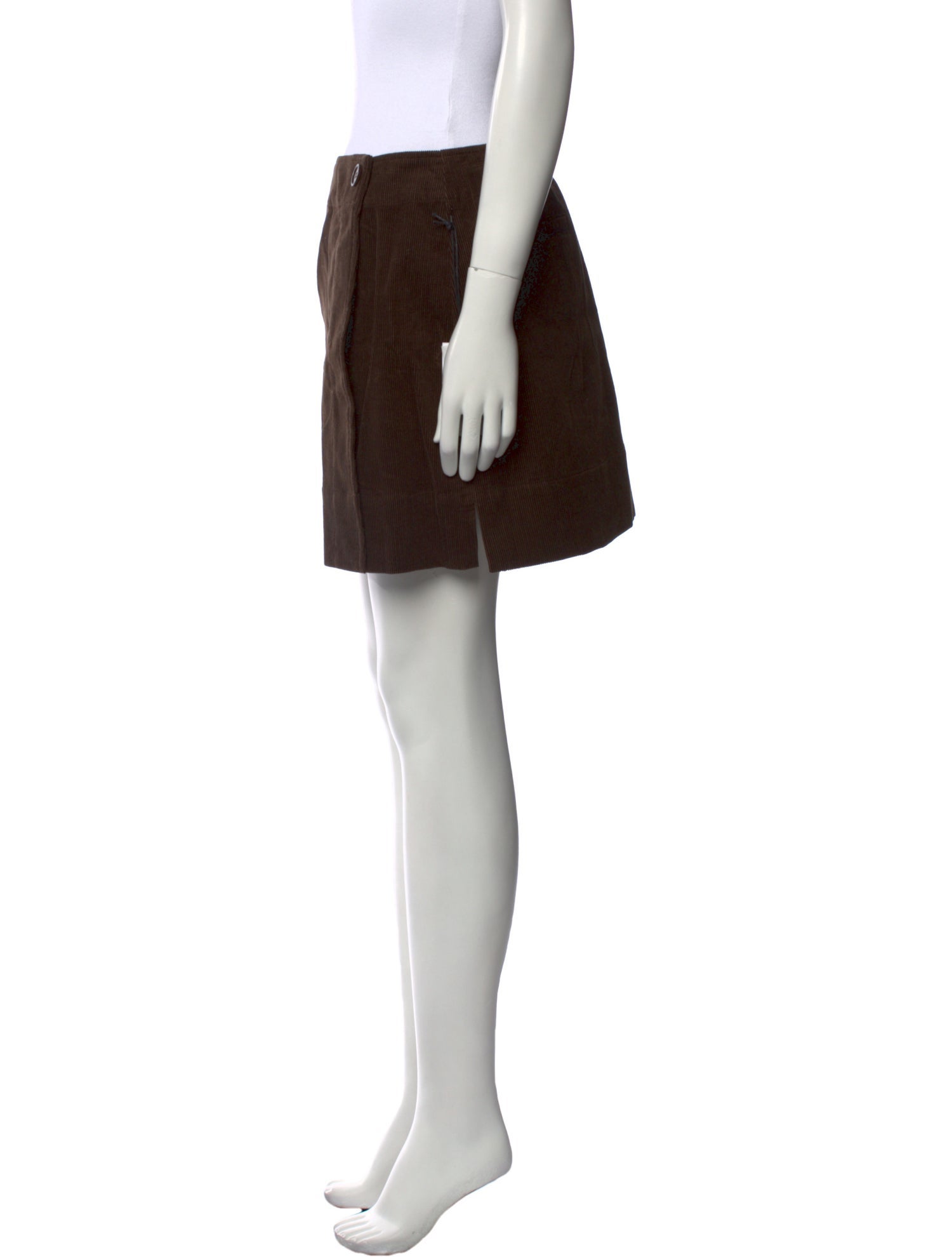 Apiece Apart Pleated Accents Mini Skirt