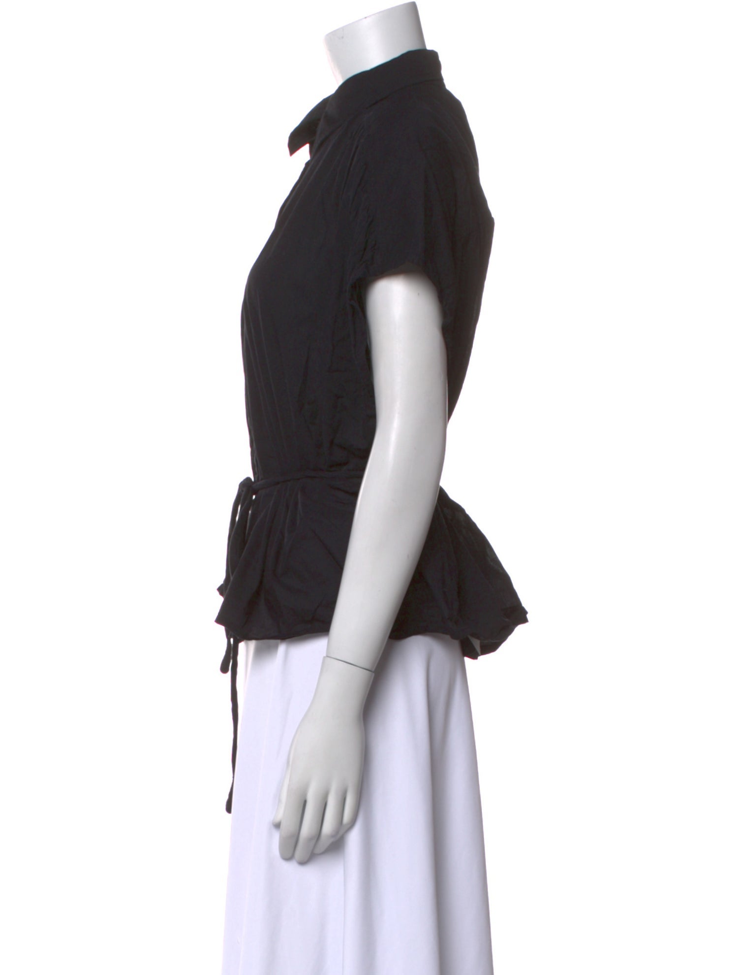 Apiece Apart Short Sleeve Button-Up Top