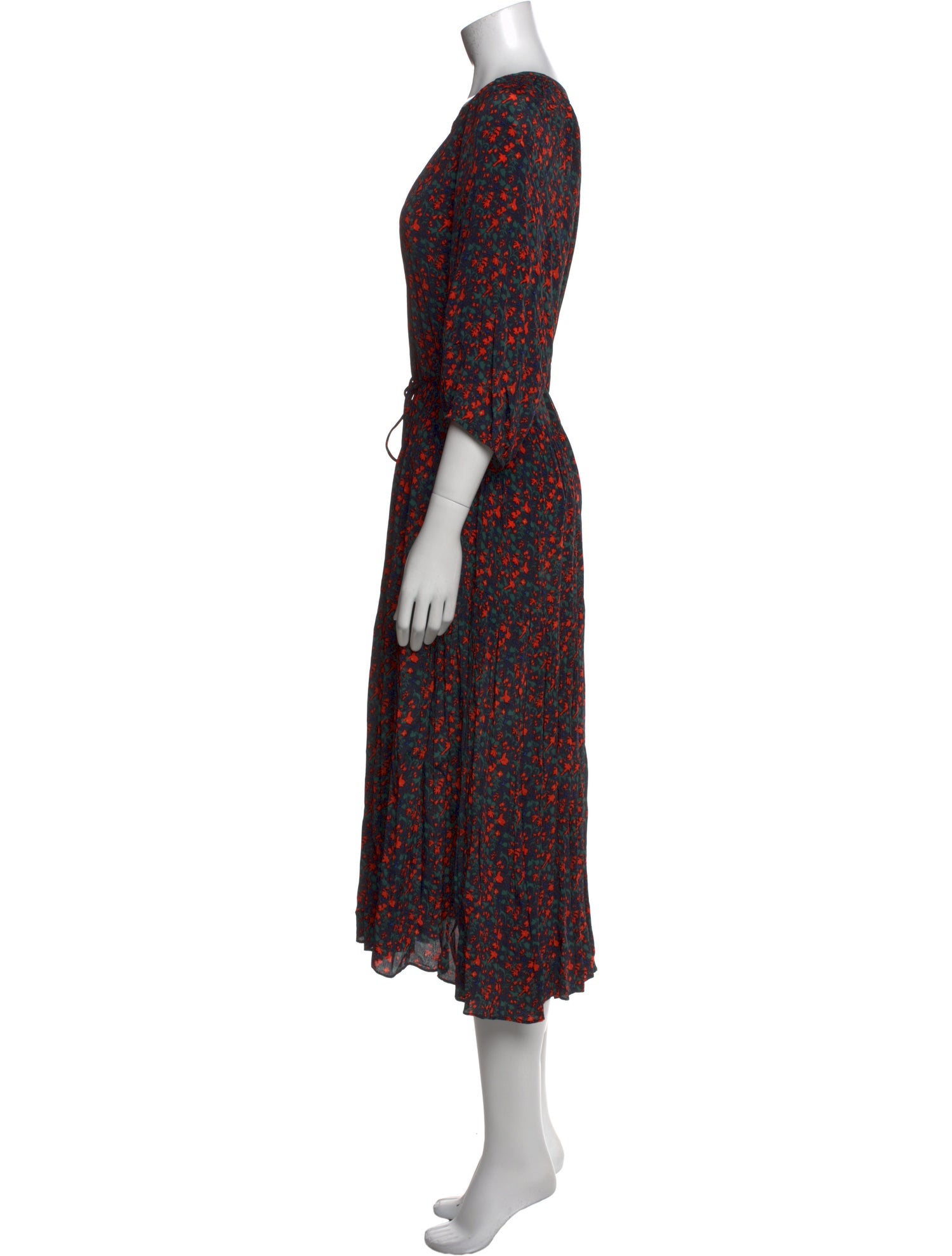 Apiece Apart Floral Print Long Dress