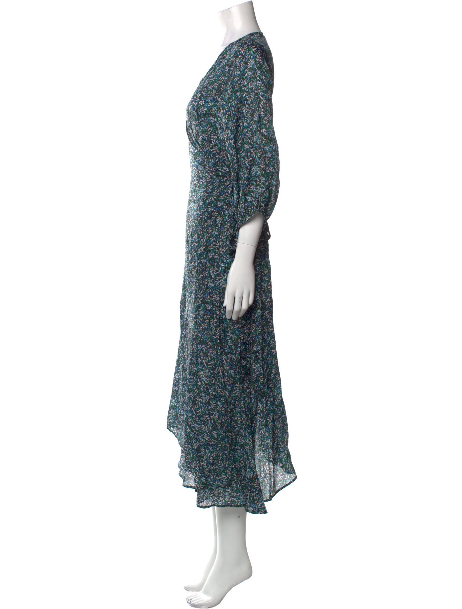 Apiece Apart Floral Print Long Dress