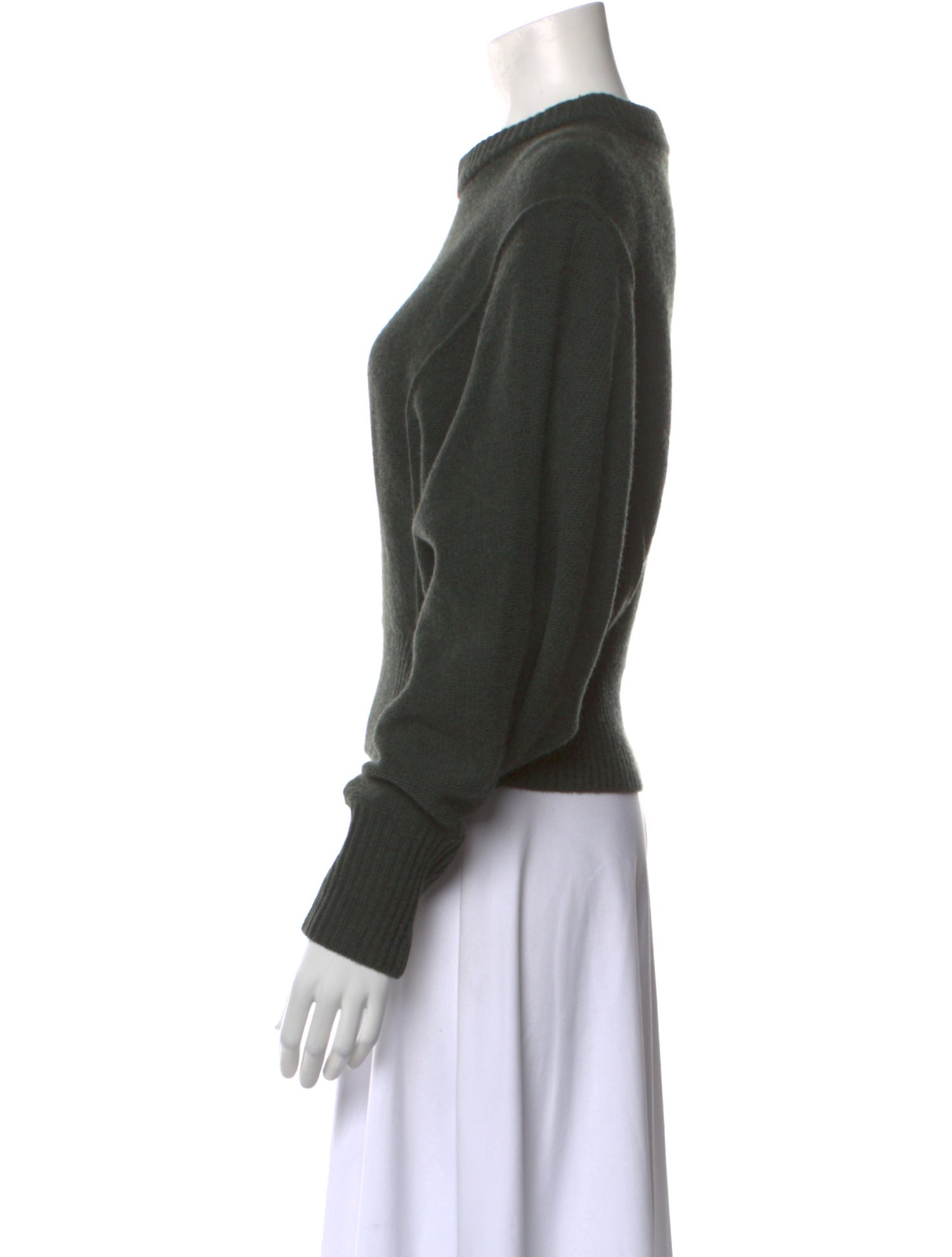 Apiece Apart Merino Wool Mock Neck Sweatshirt