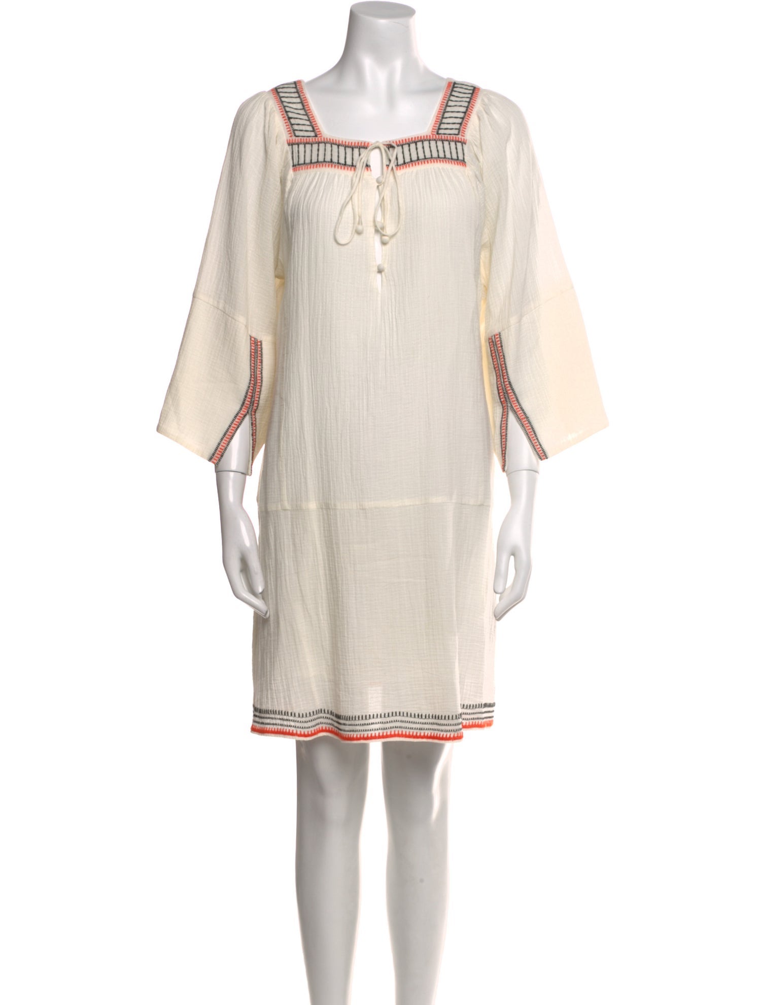 Apiece Apart Square Neckline Mini Dress