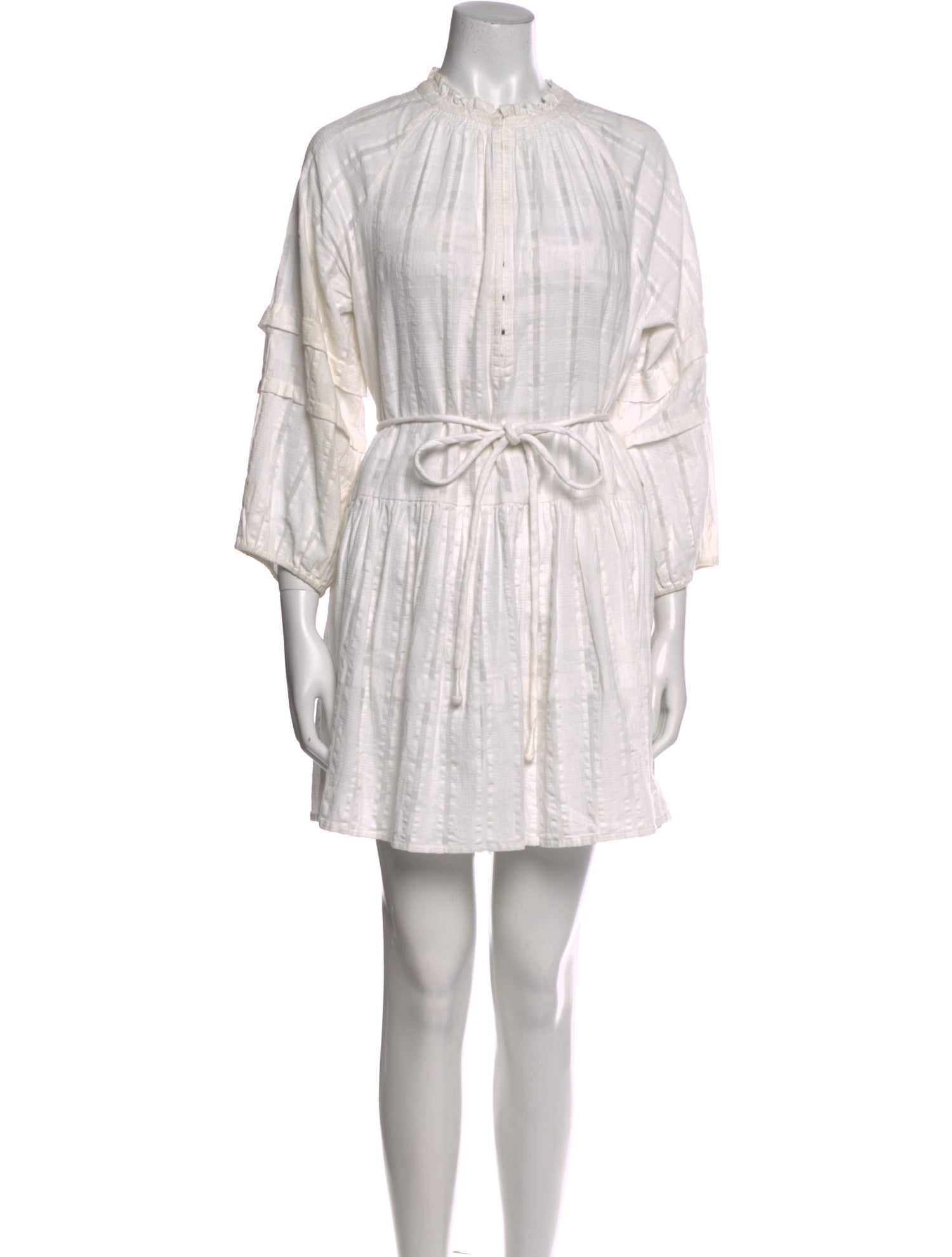 Apiece Apart Mock Neck Mini Dress