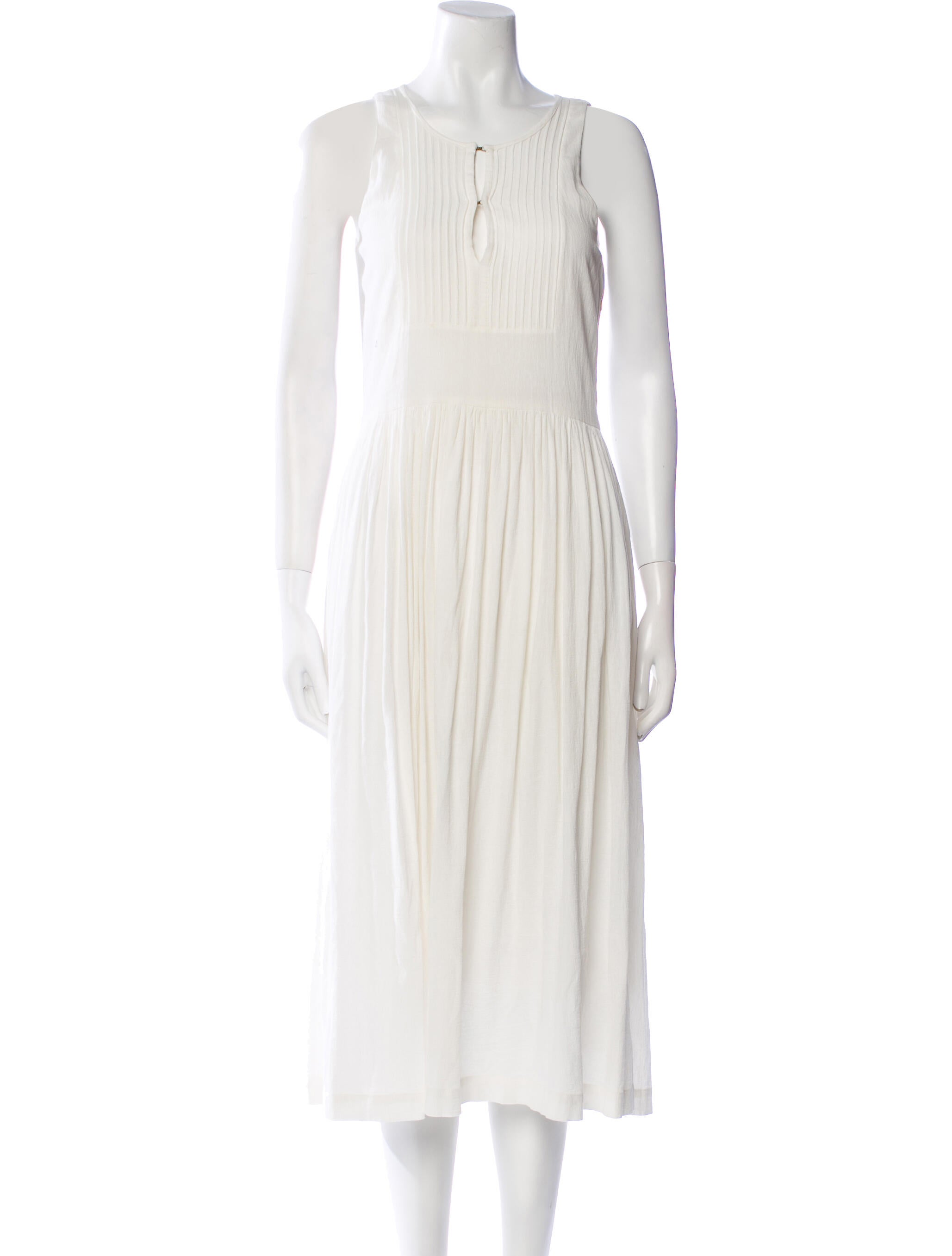 Apiece Apart Scoop Neck Midi Length Dress