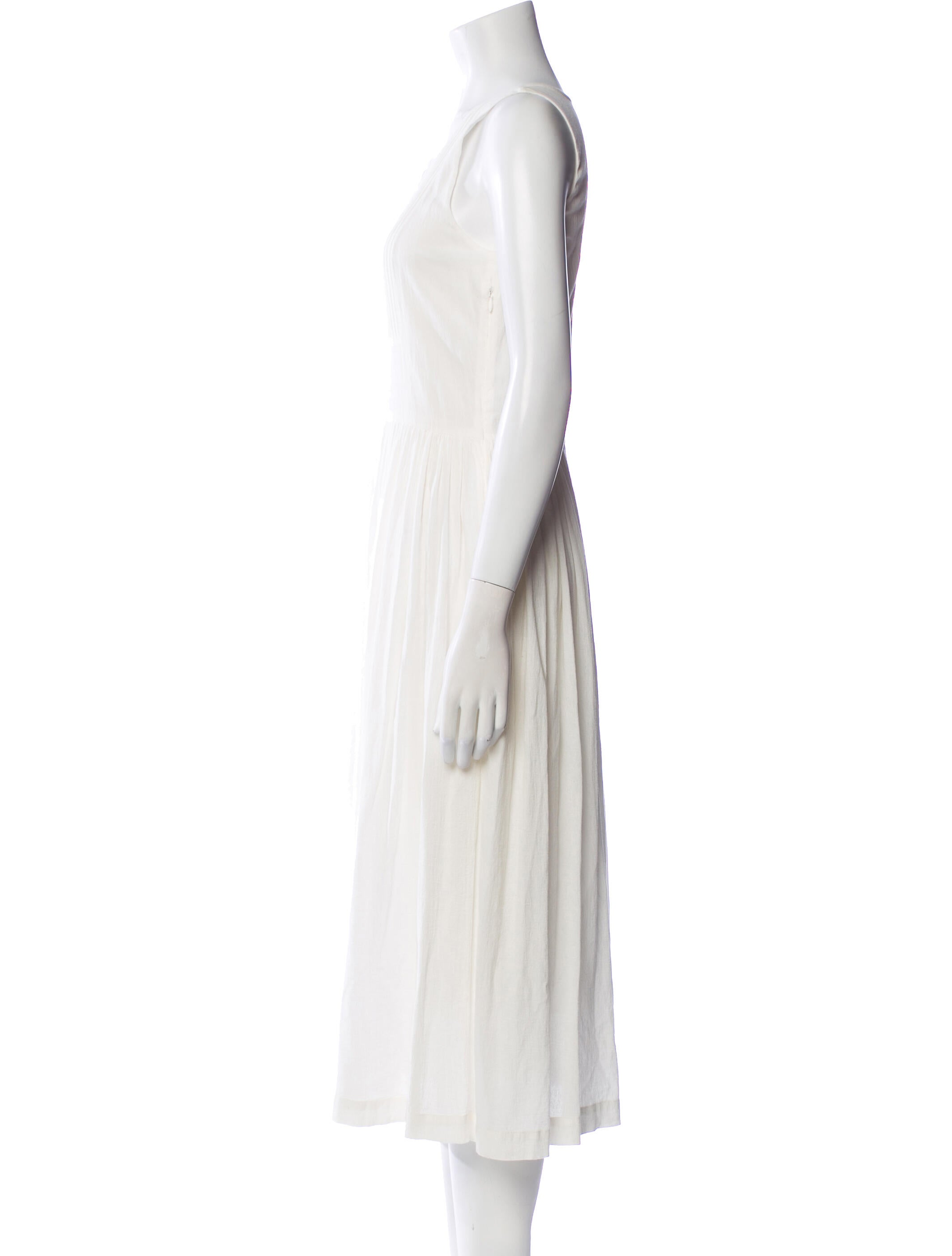 Apiece Apart Scoop Neck Midi Length Dress