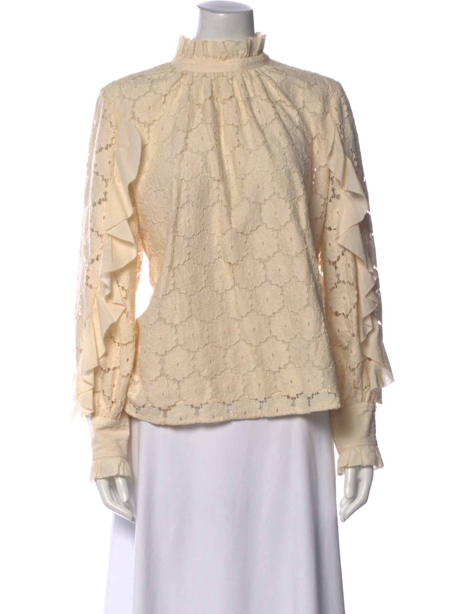 Apiece Apart Mock Neck Long Sleeve Sweatshirt