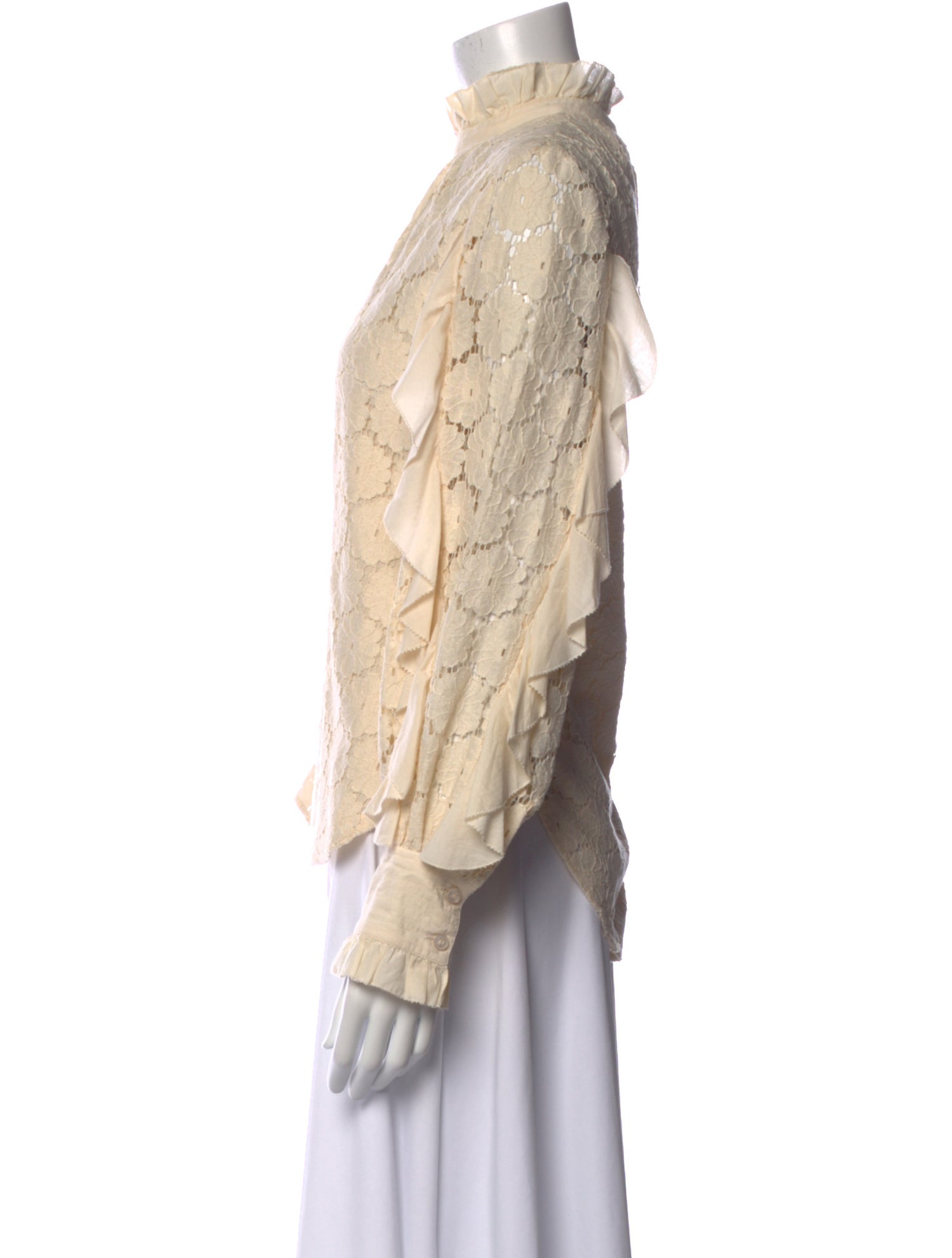 Apiece Apart Mock Neck Long Sleeve Sweatshirt