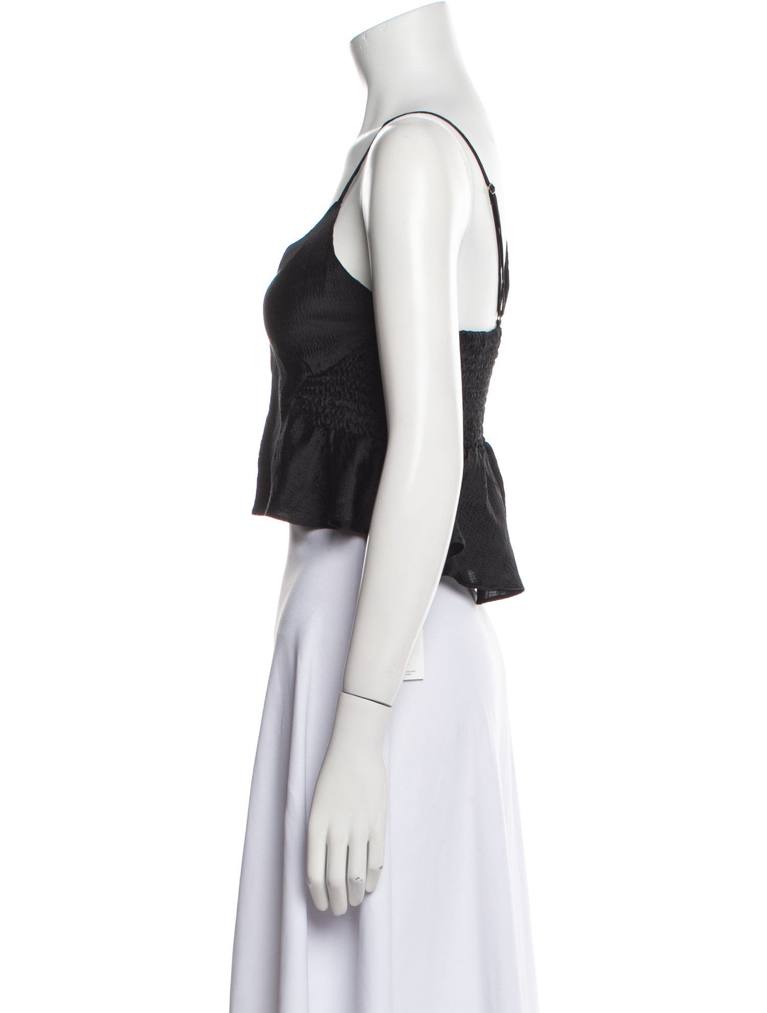 Apiece Apart Silk V-Neck Crop Top