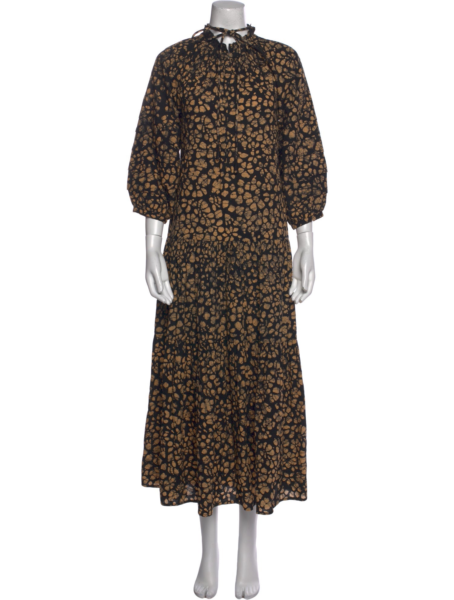 Apiece Apart Floral Print Long Dress