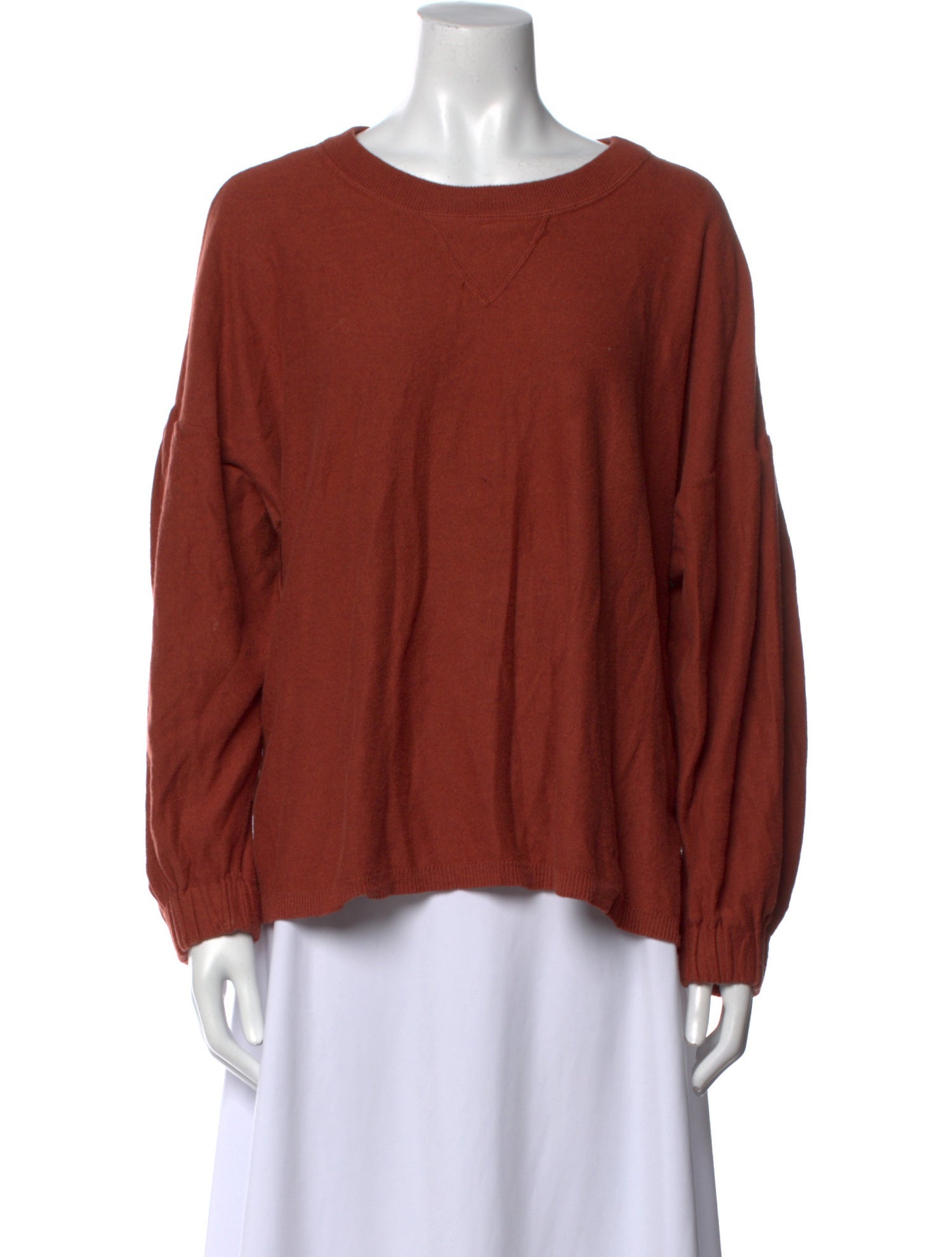 Apiece Apart Scoop Neck Long Sleeve Sweatshirt