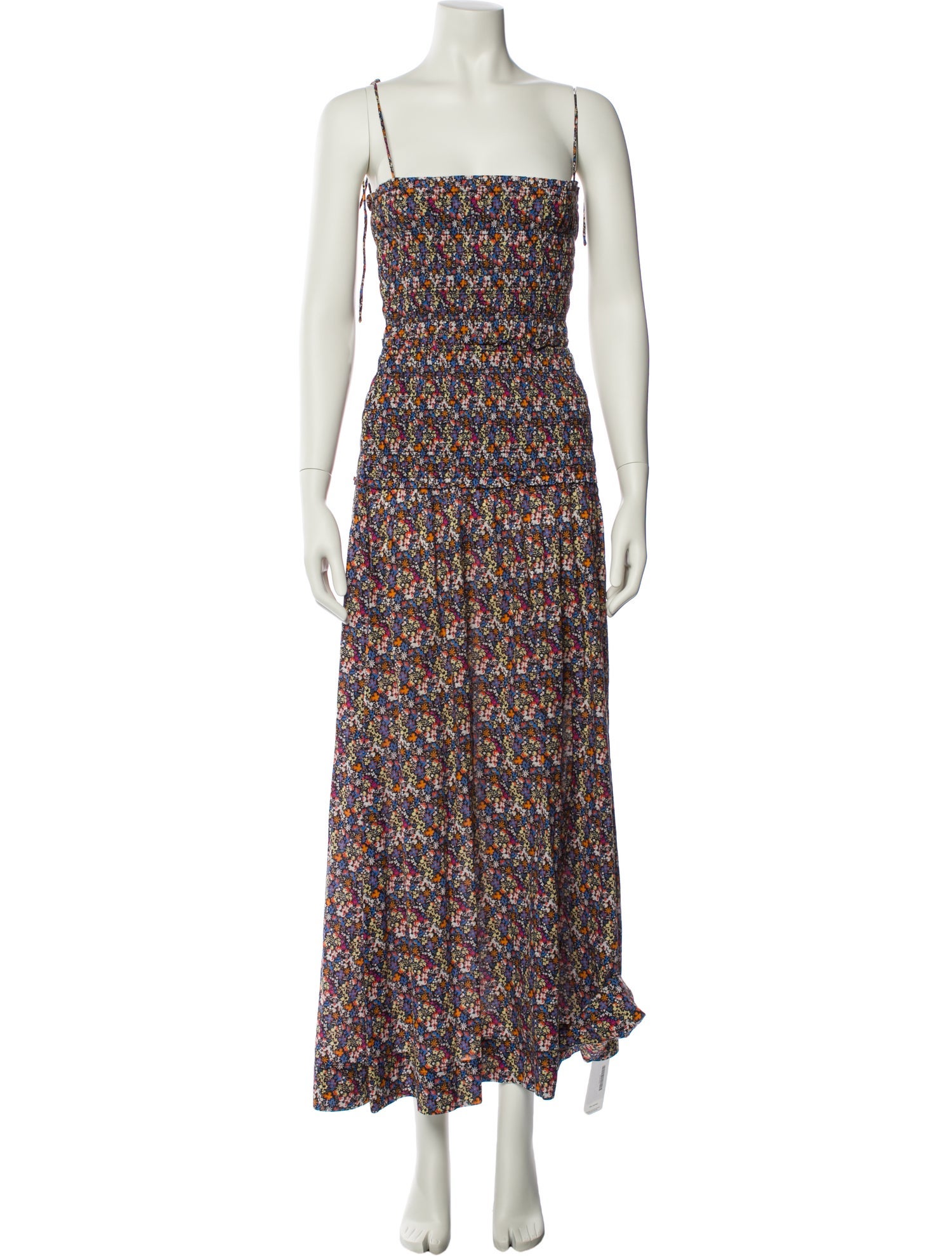 Apiece Apart Floral Print Long Dress