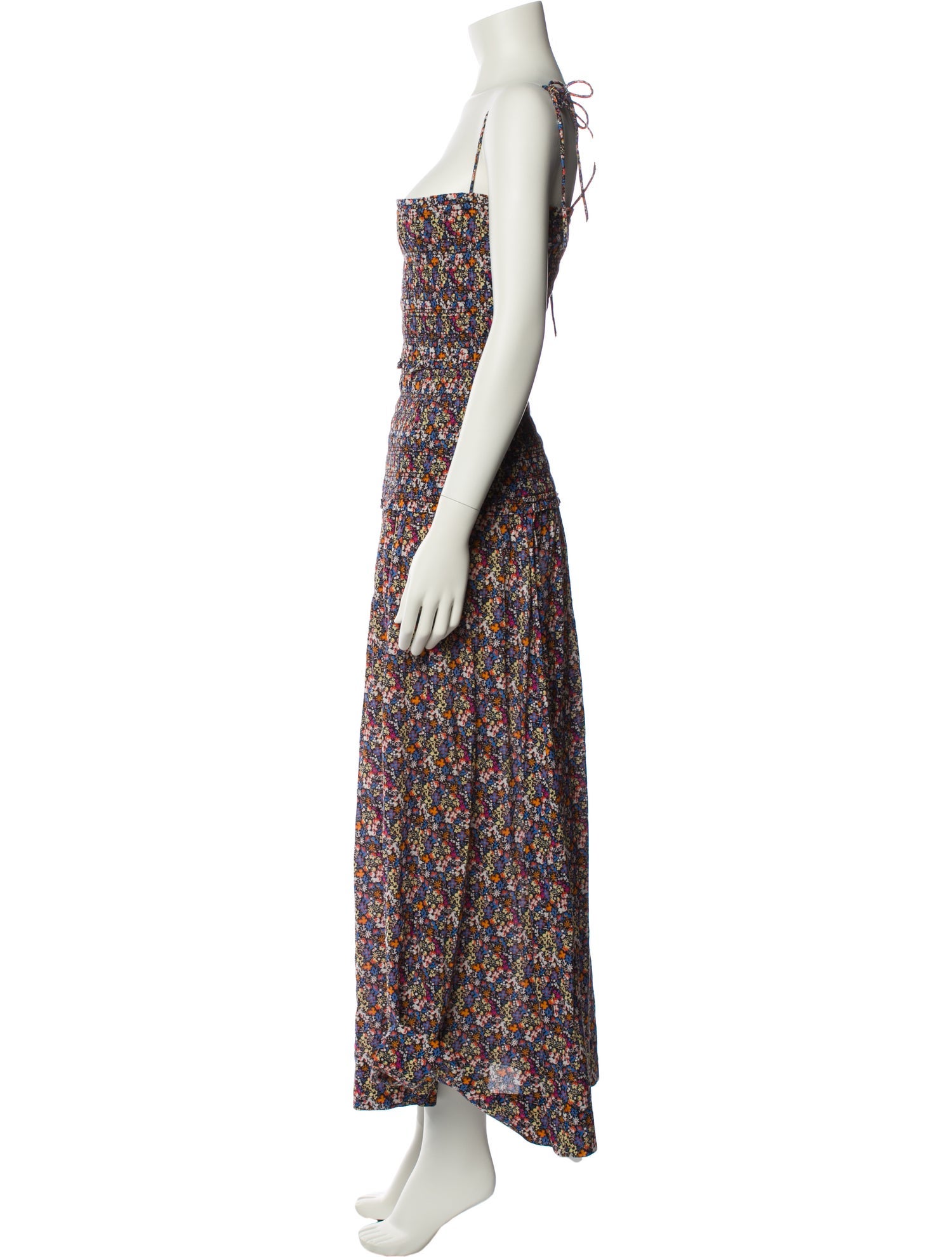 Apiece Apart Floral Print Long Dress