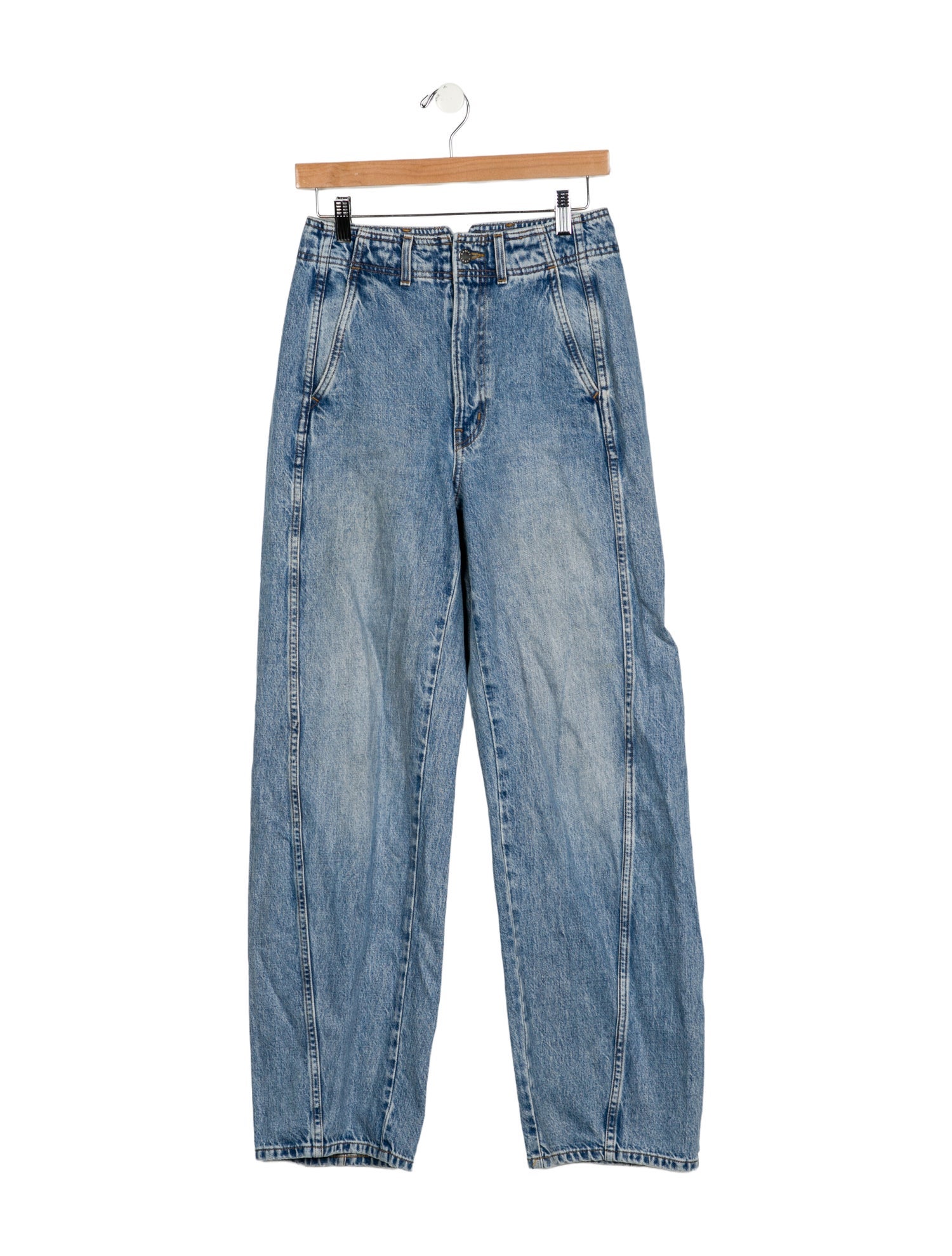 Apiece Apart High-Rise Straight Leg Jeans