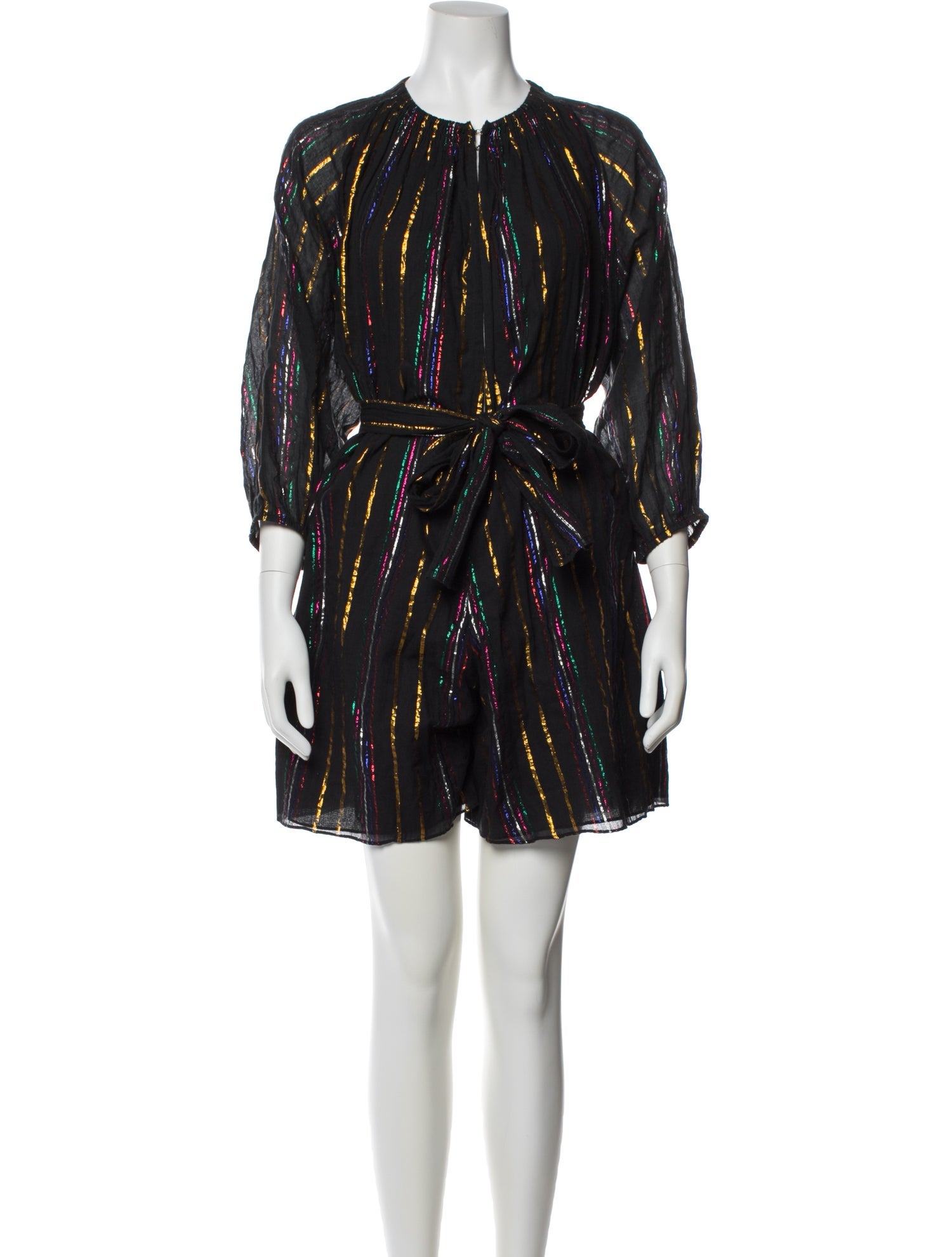 Apiece Apart Printed Crew Neck Romper