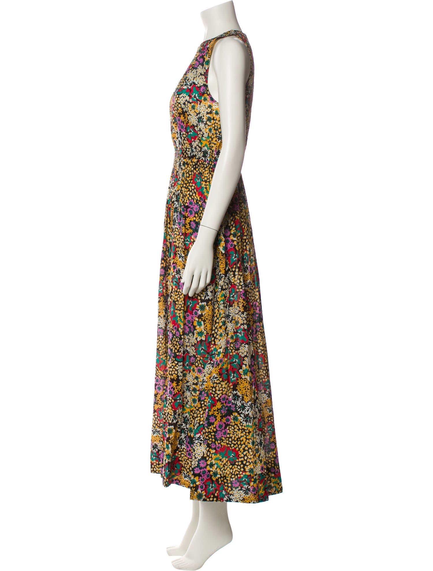 Apiece Apart Floral Print Long Dress