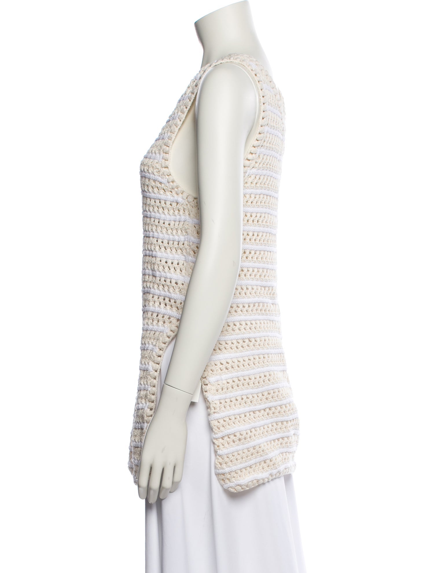 Apiece Apart Striped V-Neck Sweater