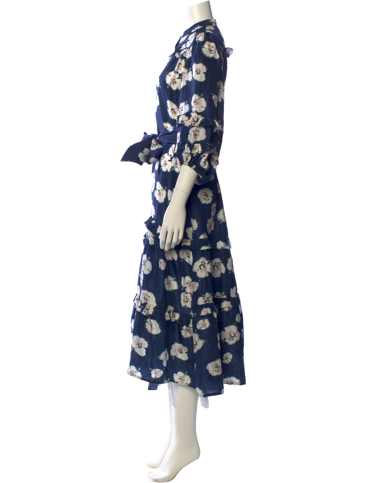 Apiece Apart Silk Midi Length Dress