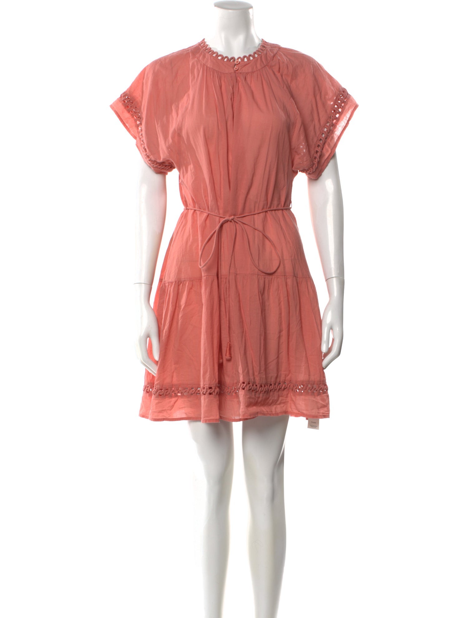 Apiece Apart Crew Neck Mini Dress