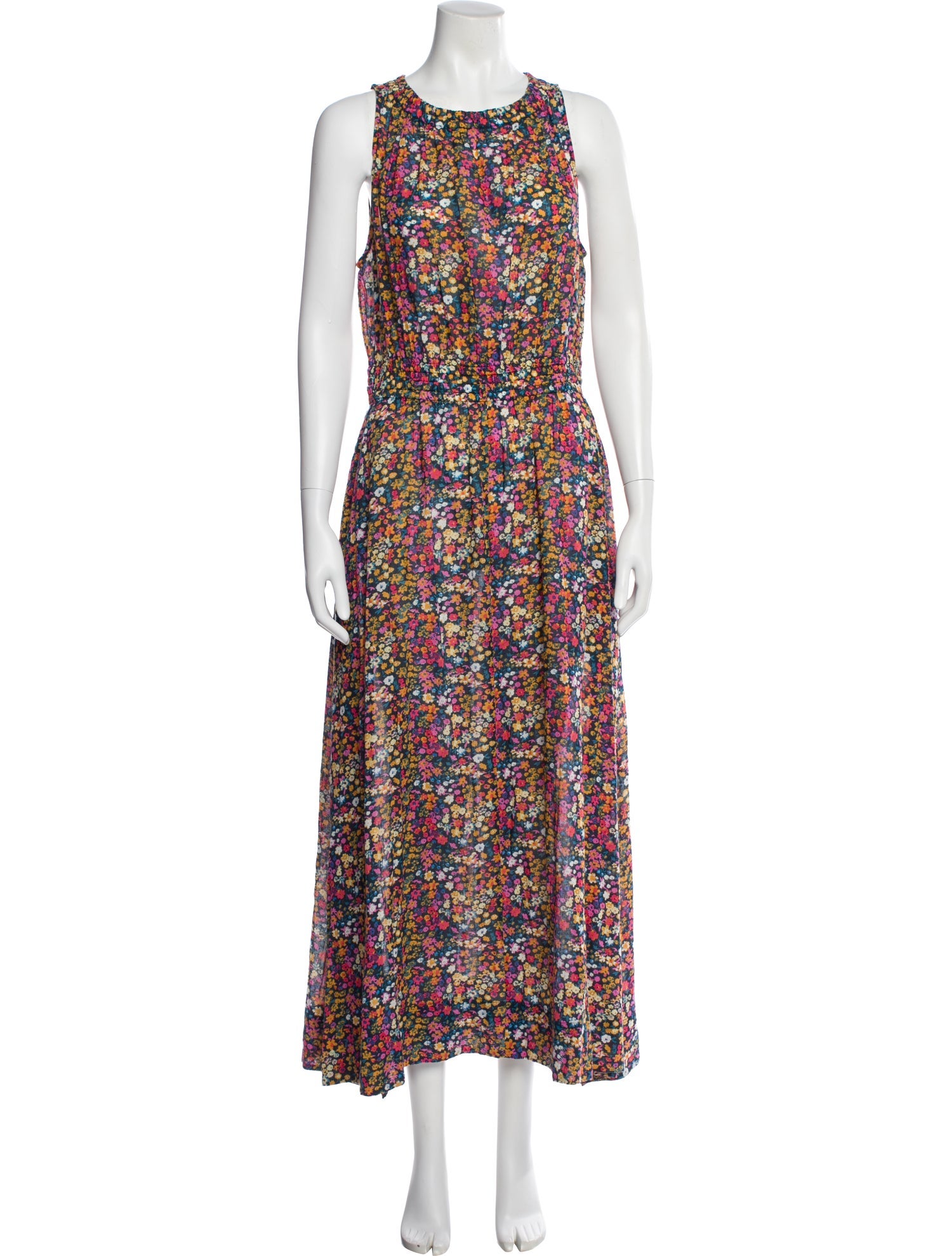 Apiece Apart Floral Print Long Dress