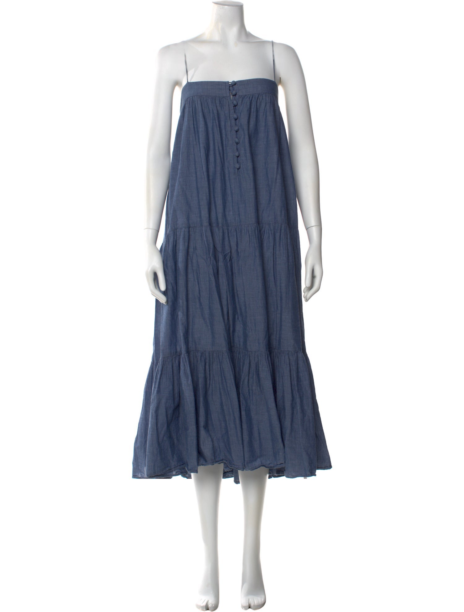 Apiece Apart Square Neckline Long Dress