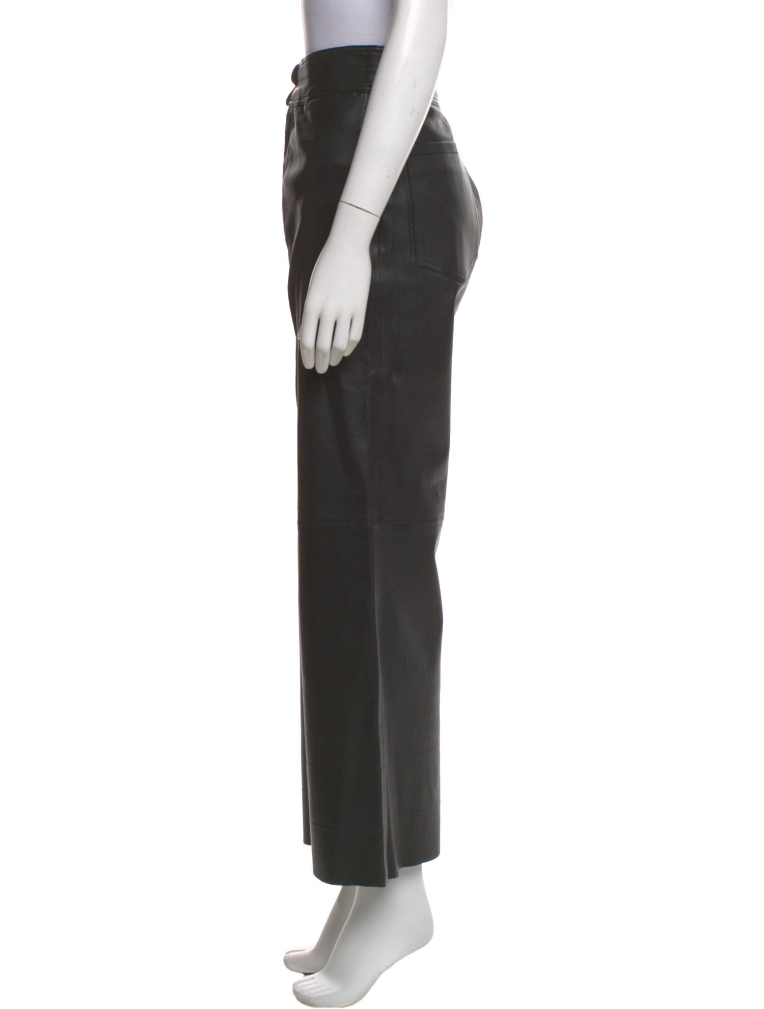 Apiece Apart Lamb Leather Wide Leg Pants