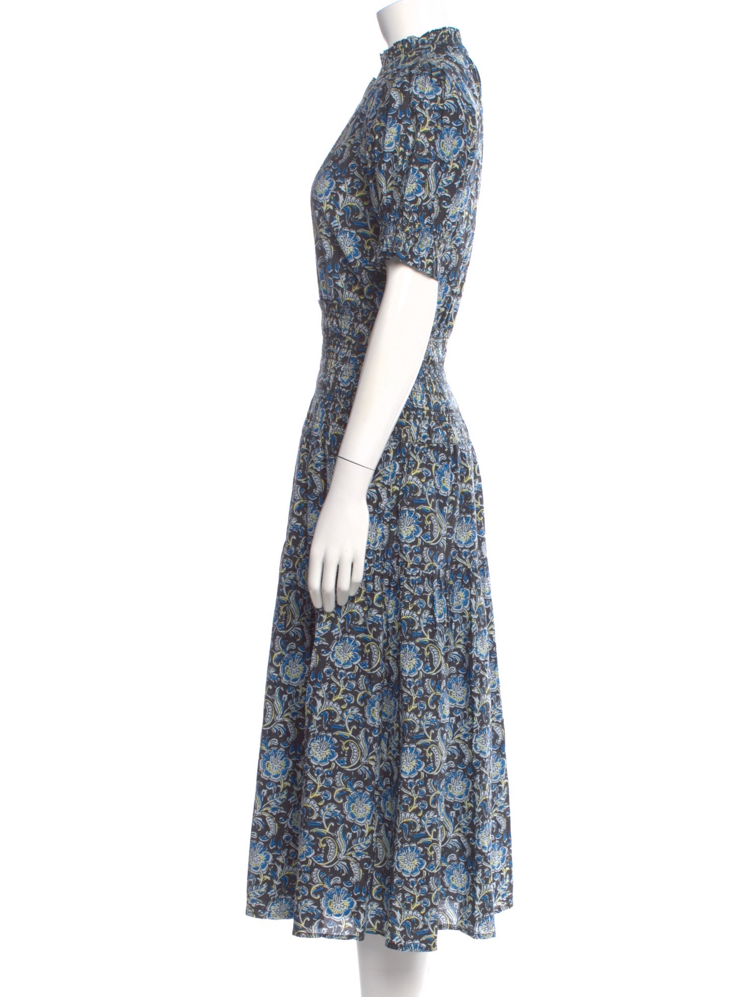Apiece Apart Floral Print Long Dress