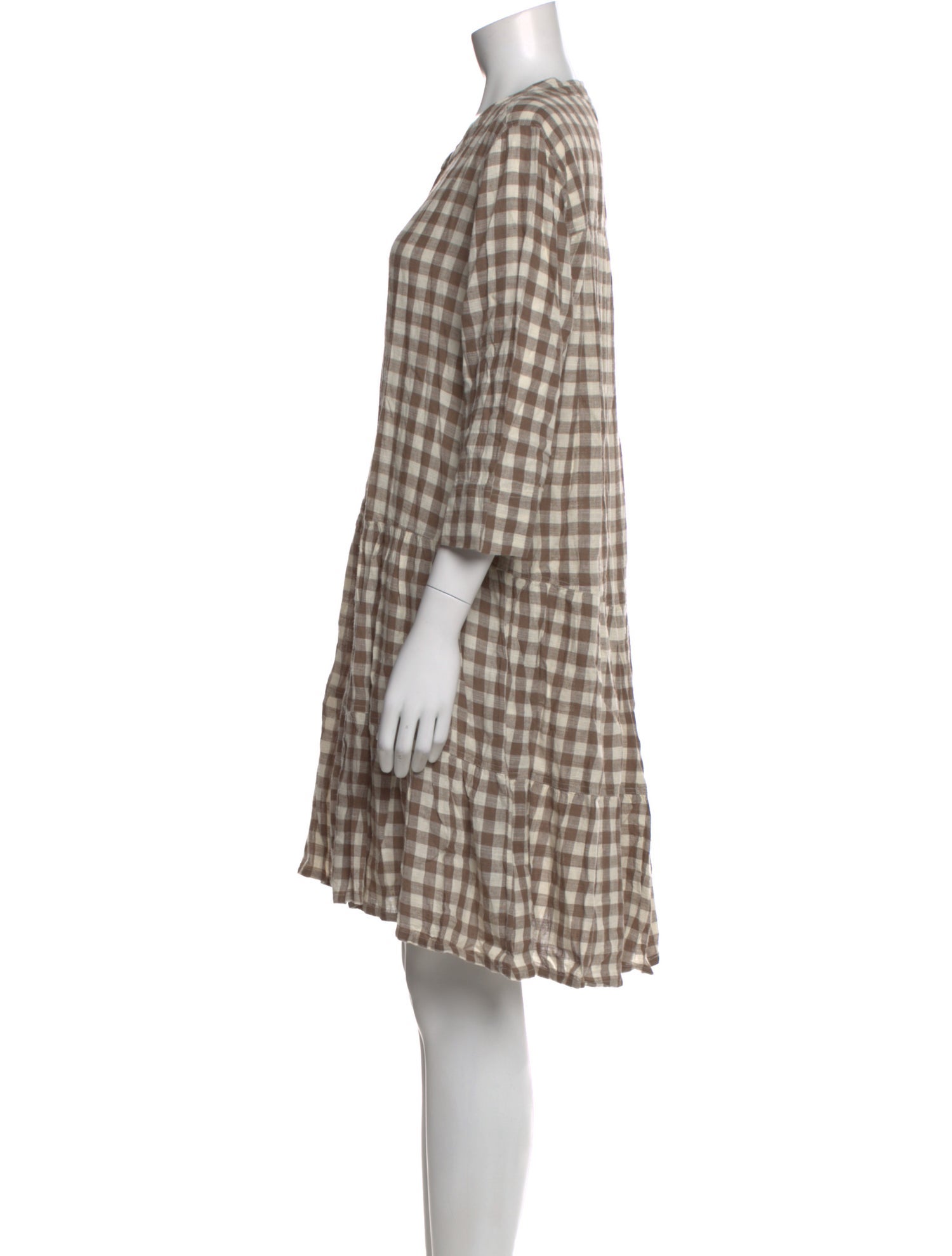Apiece Apart Plaid Print Knee-Length Dress w/ Tags