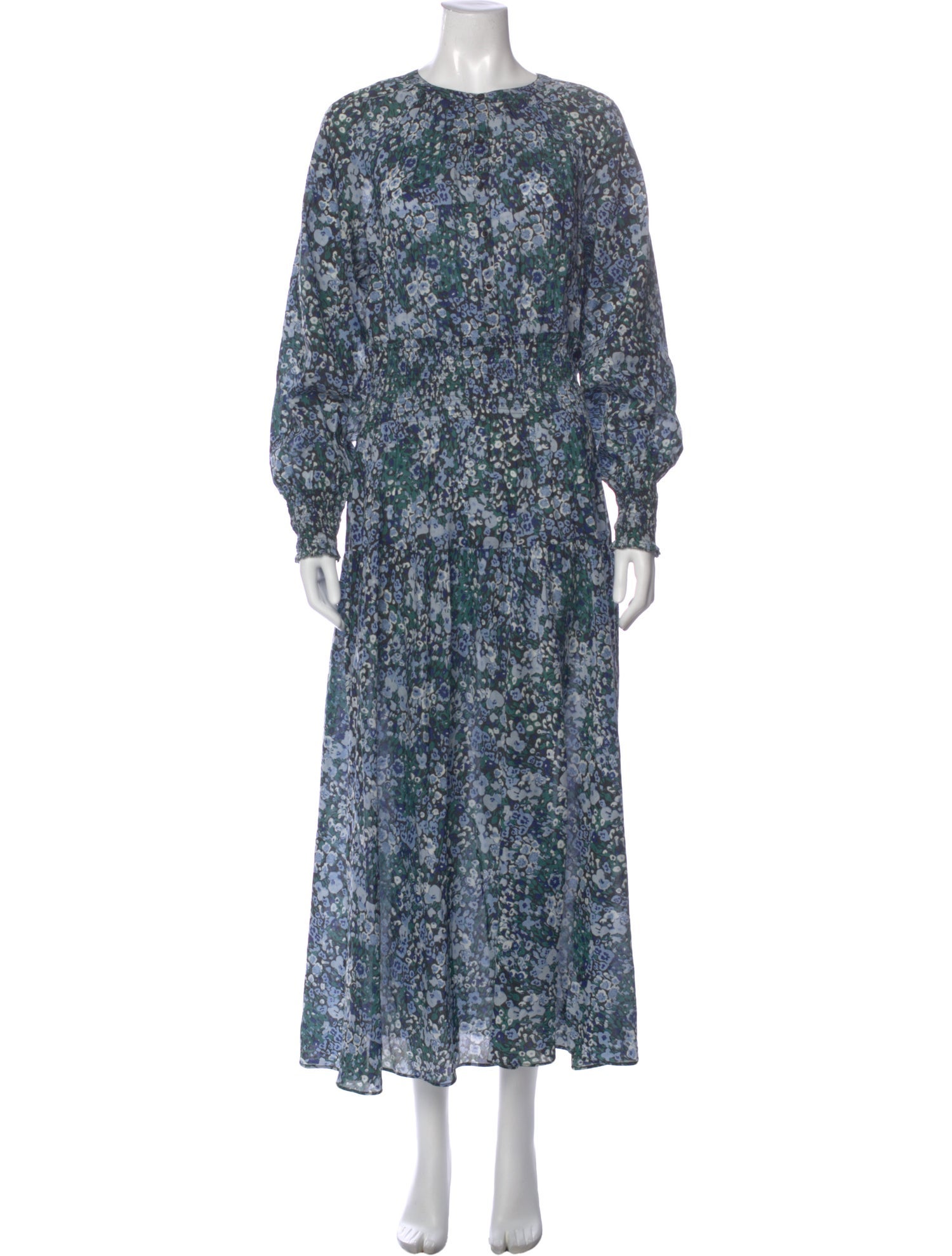 Apiece Apart Floral Print Long Dress