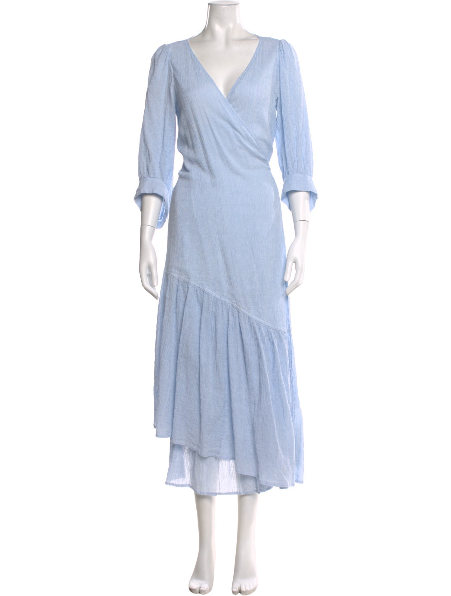 Apiece Apart V-Neck Midi Length Dress