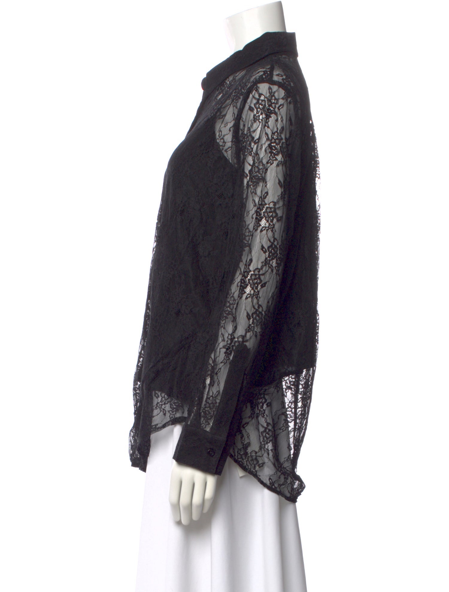 Apiece Apart Lace Pattern Long Sleeve Blouse w/ Tags