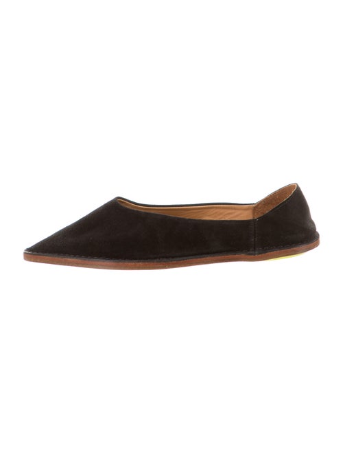 Buttero Suede Ballet Flats Black