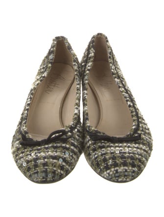 Buttero Tweed Tweed Pattern Flats