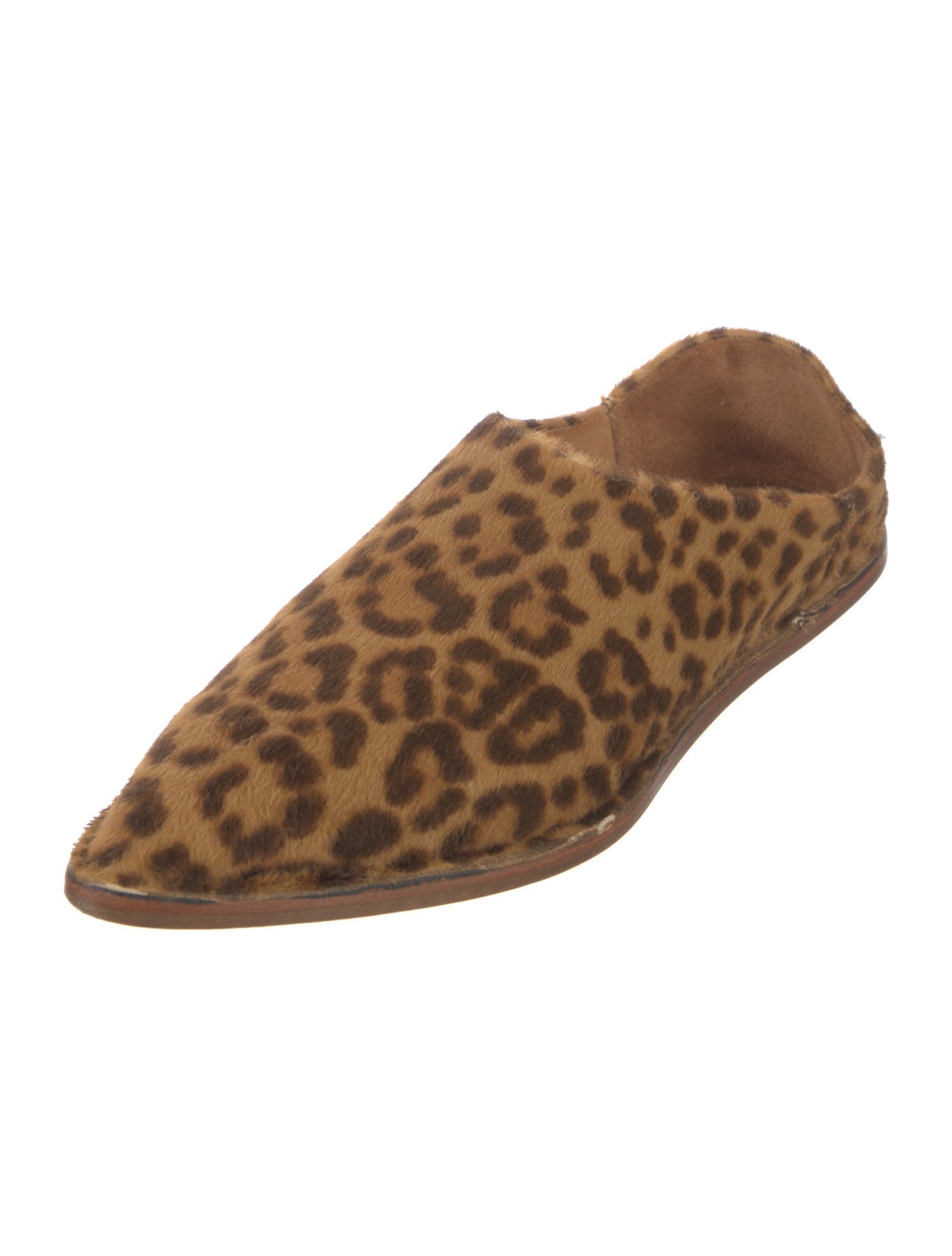 Buttero Ponyhair Animal Print Flats