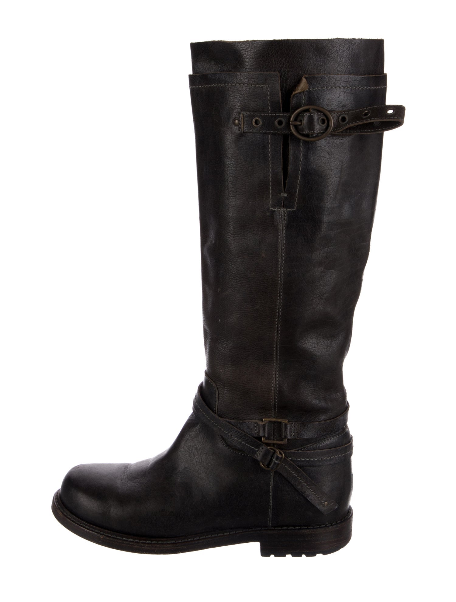 Buttero Leather Moto Boots