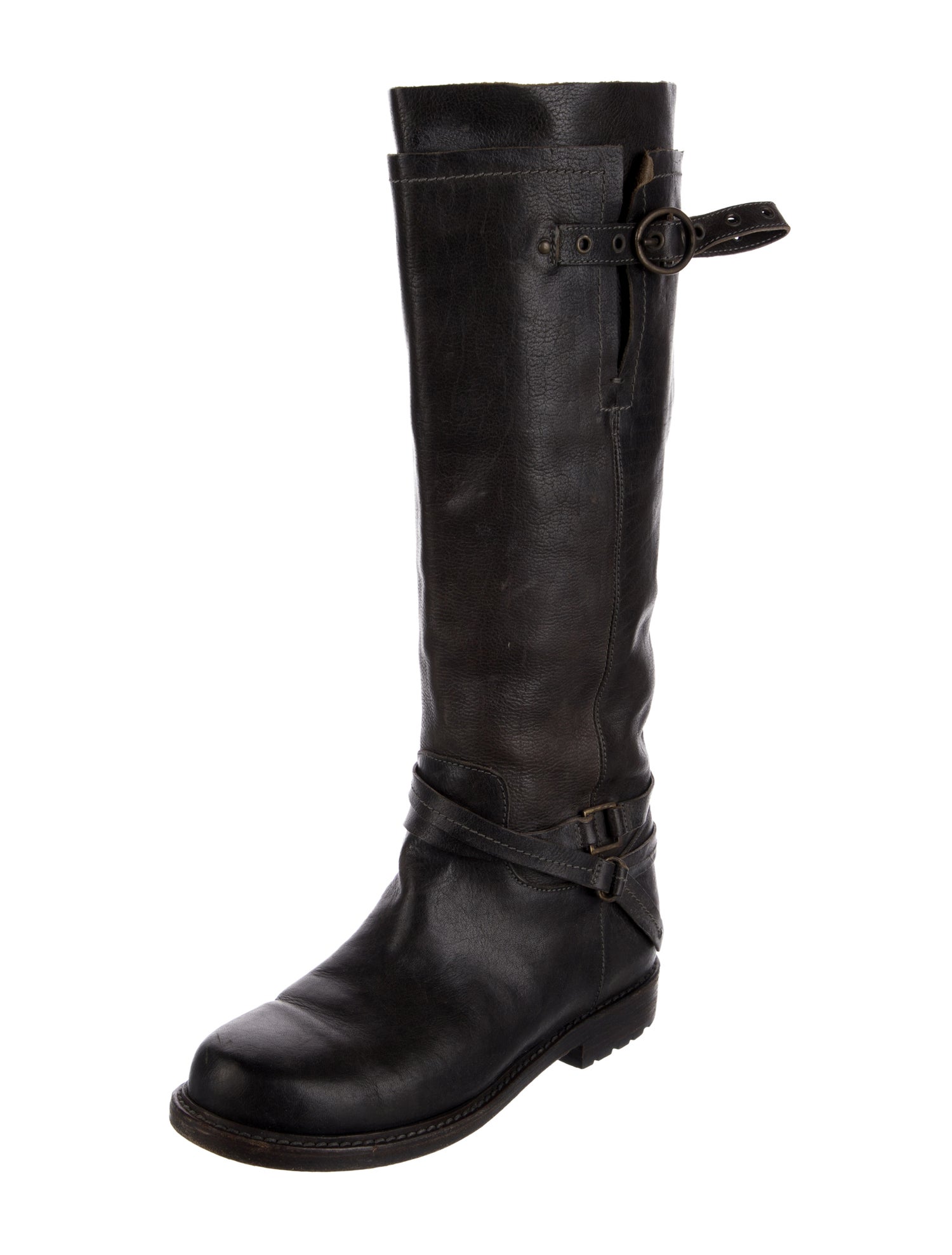 Buttero Leather Moto Boots