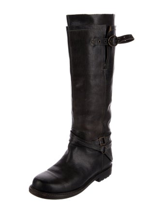 Buttero Leather Moto Boots