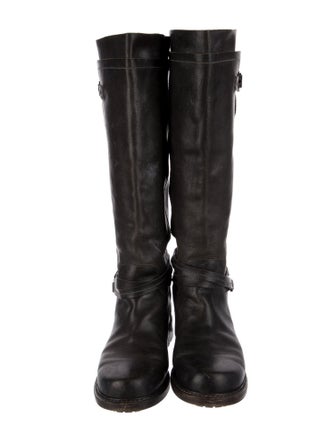 Buttero Leather Moto Boots
