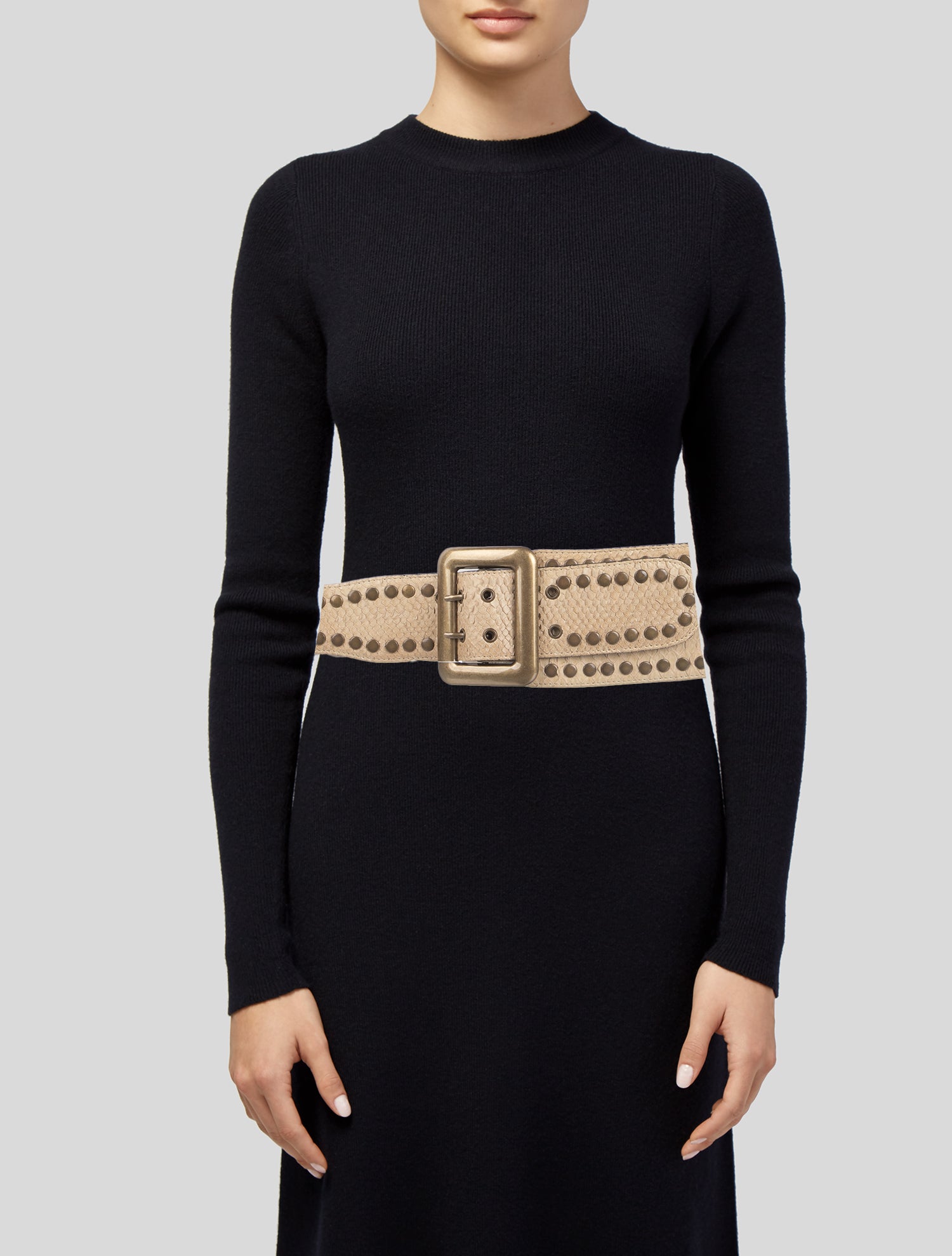 Be & D Skinny Leather Waist Belt