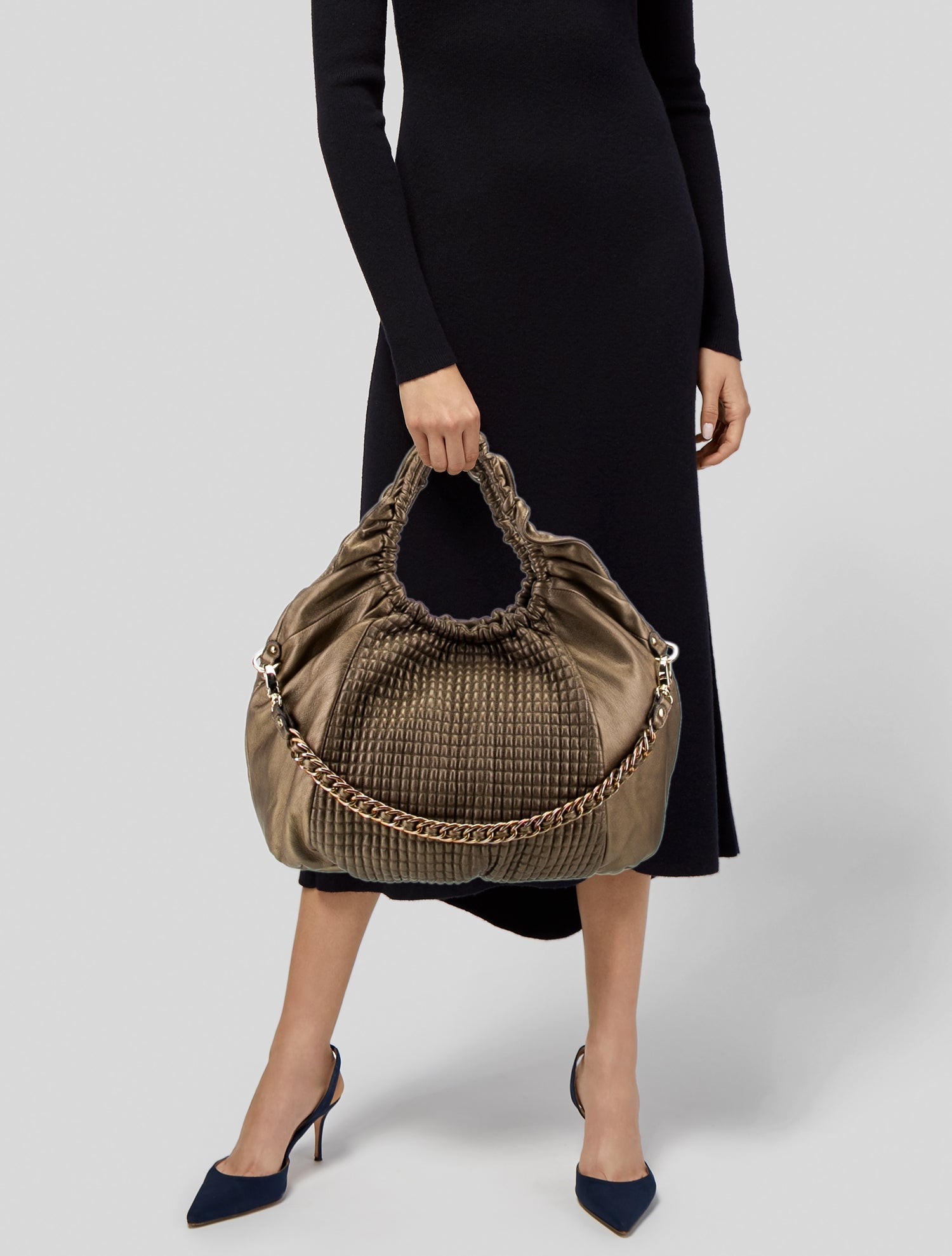 Be & D Leather Shoulder Bag