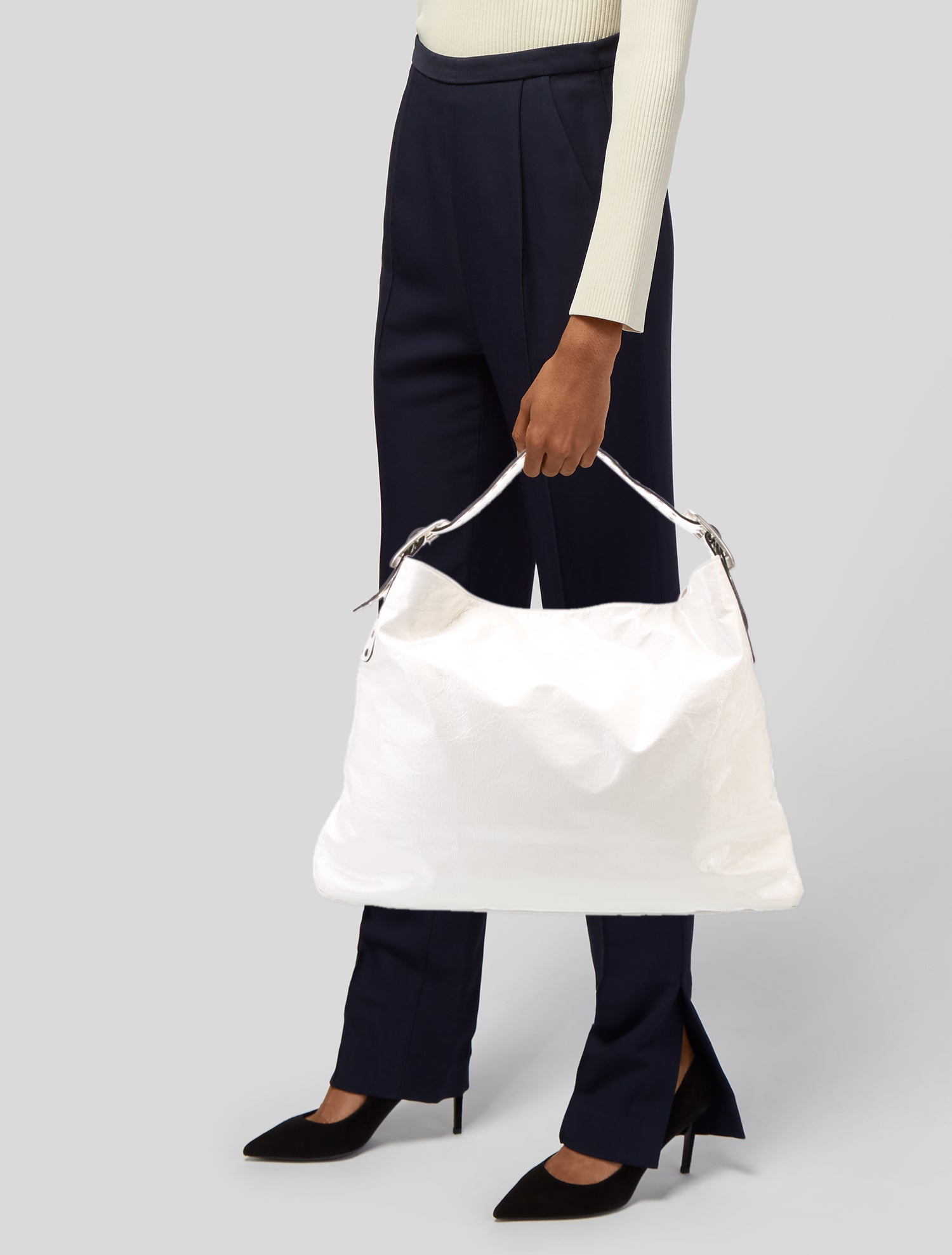 Be & D Patent Leather Hobo