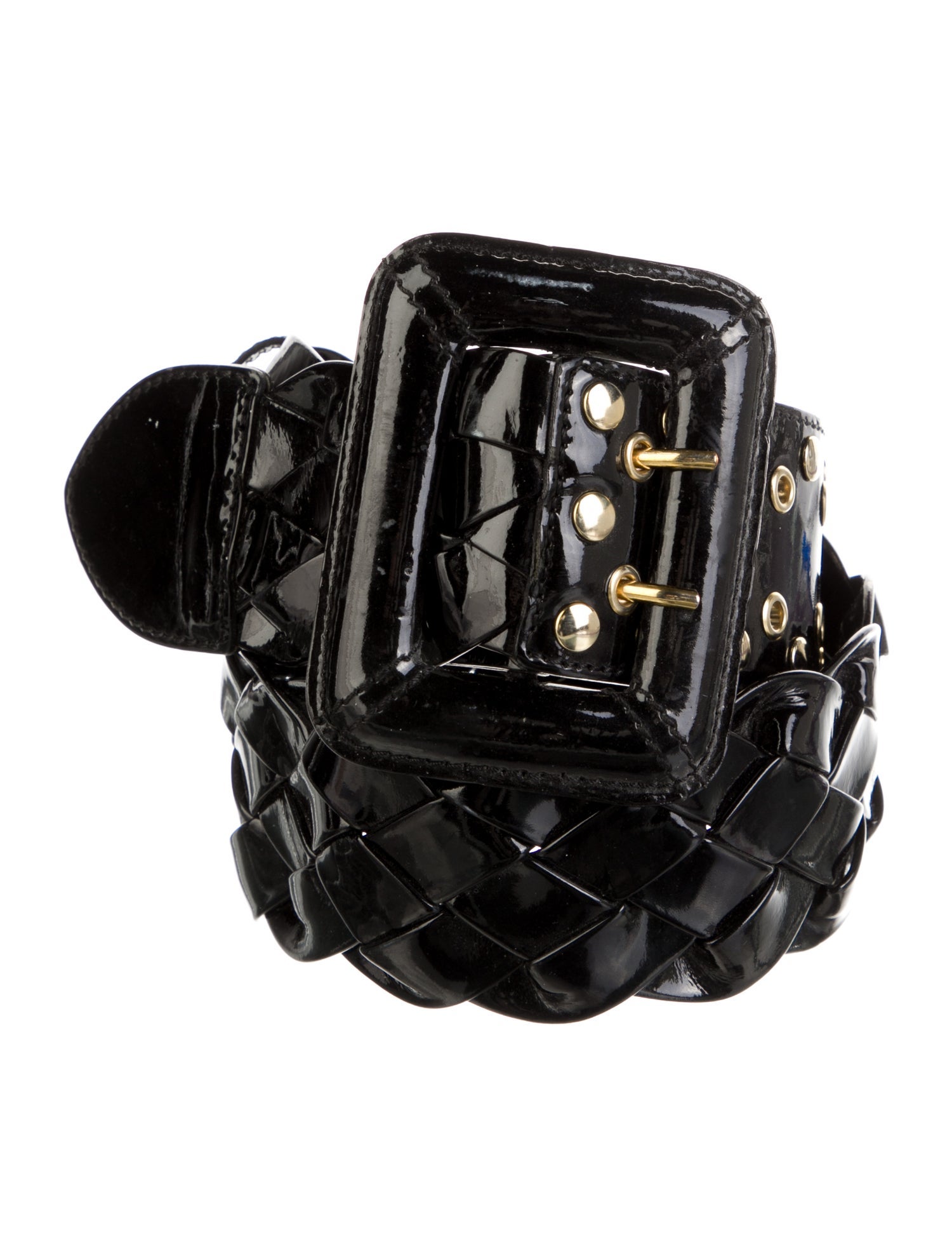 Be & D Wide Patent Leather Belt